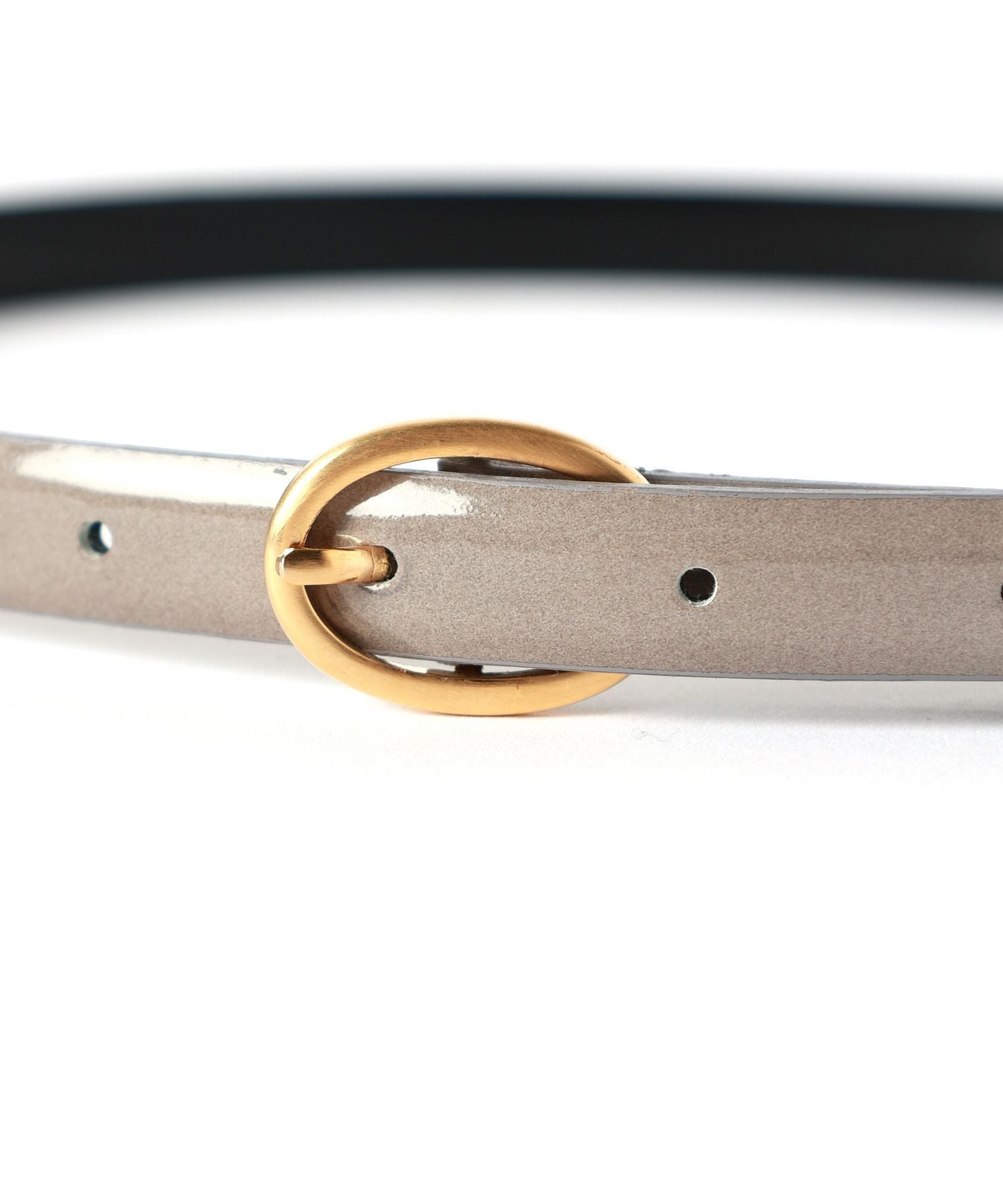 Mame Kurogouchi(マメ クロゴウチ)】 Cow Hide Leather Narrow Belt