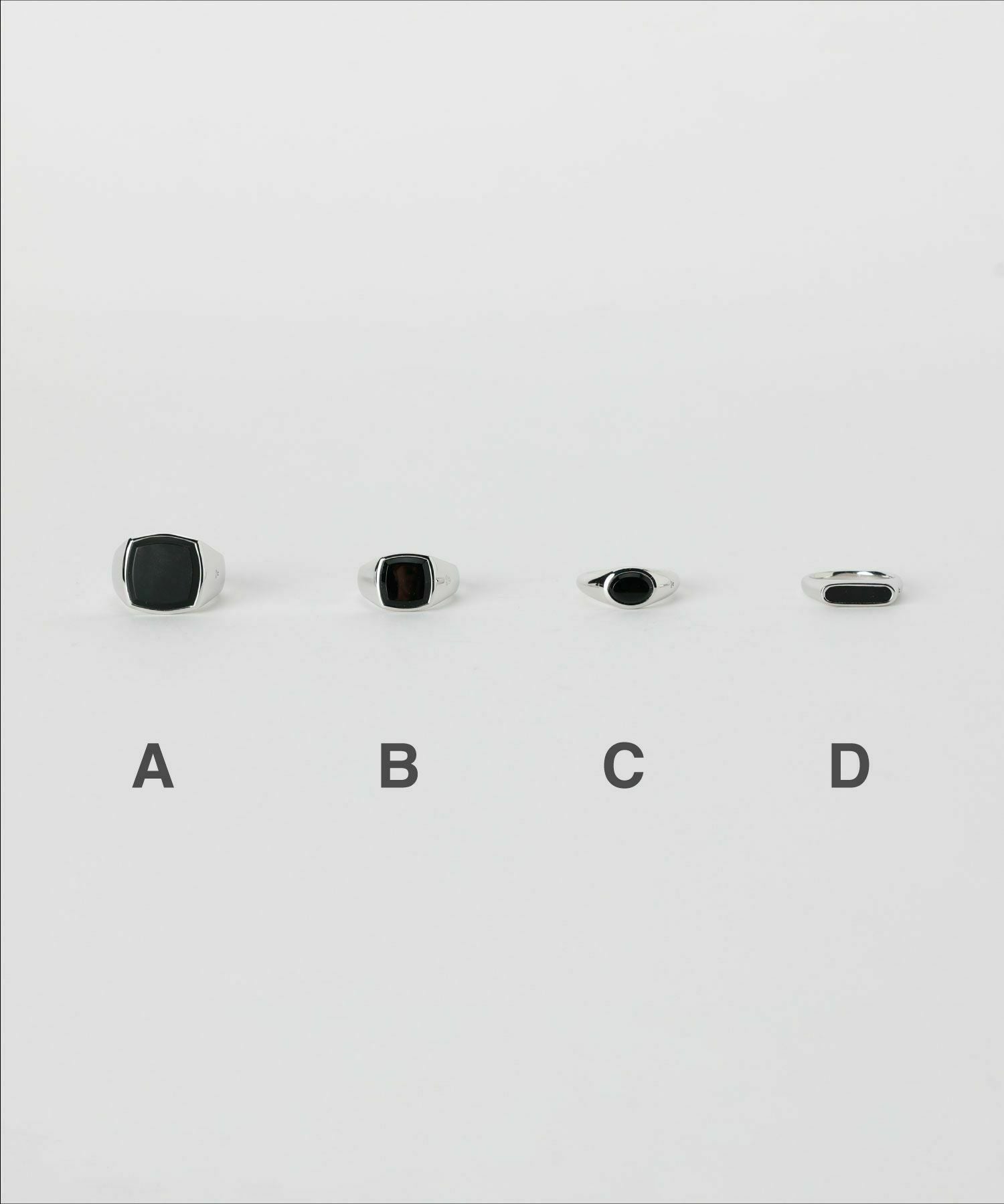 TOM WOOD(トムウッド)】 Cushion Black Larvikite リング｜PARIGOT
