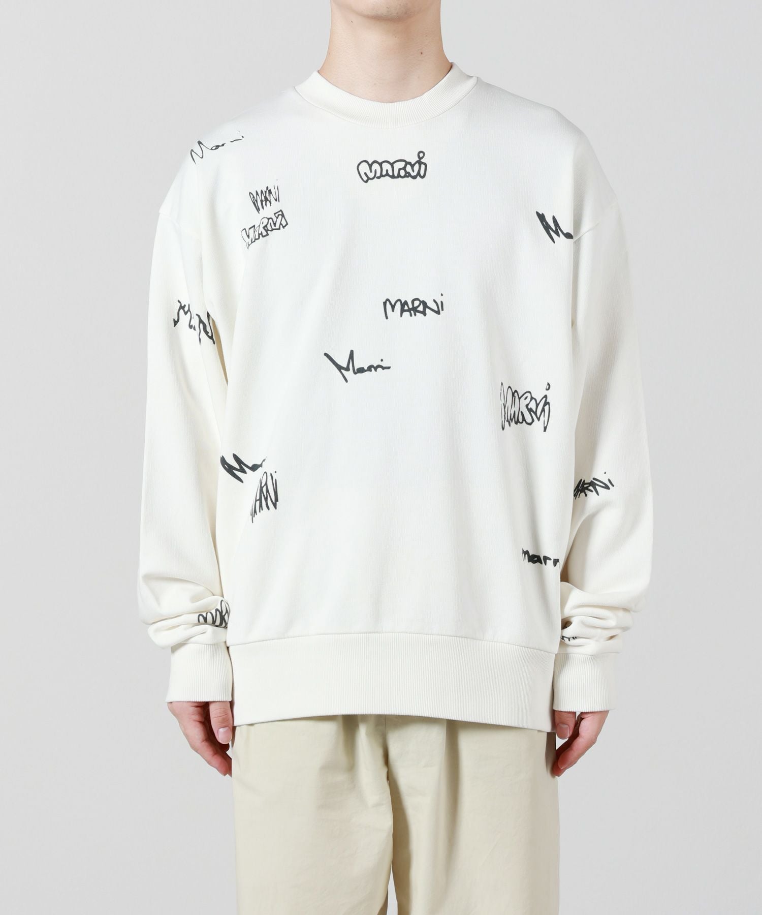 MARNI(マルニ)】 ロングスリーブ クルーネック スウェットシャツ
