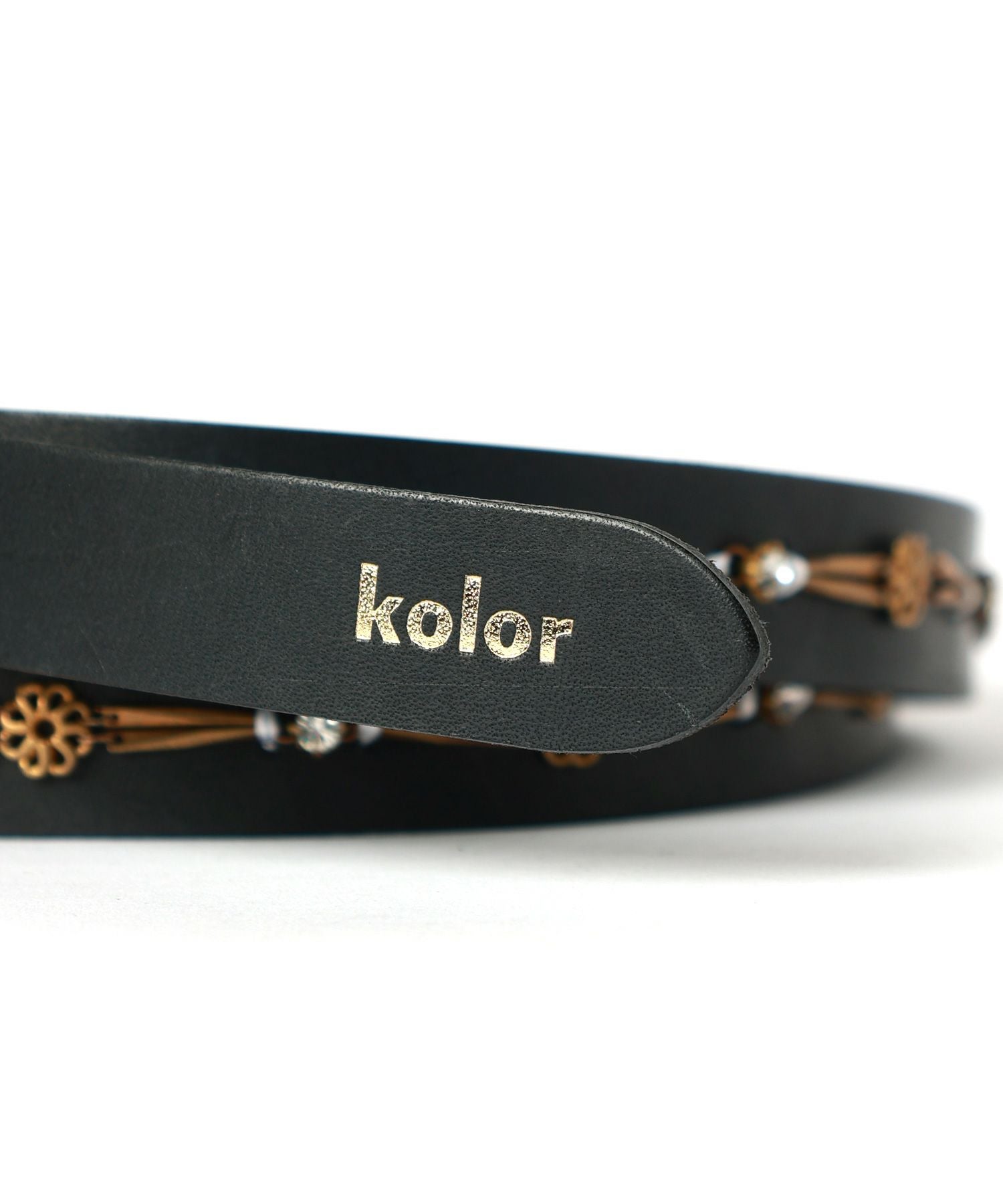 kolor ベルト 2本セット 中古・古着通販】KOLOR (カラー) レザーベルト ブラック｜ブランド