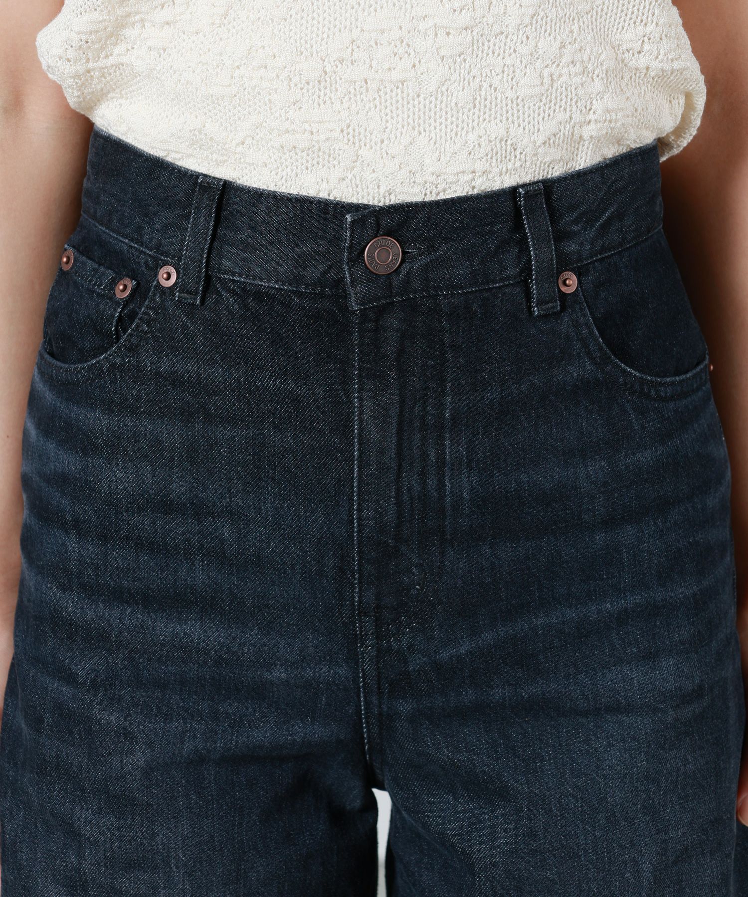 Chloe(クロエ)】 ハイライズ ワイドレッグジーンズ｜PARIGOT ONLINE