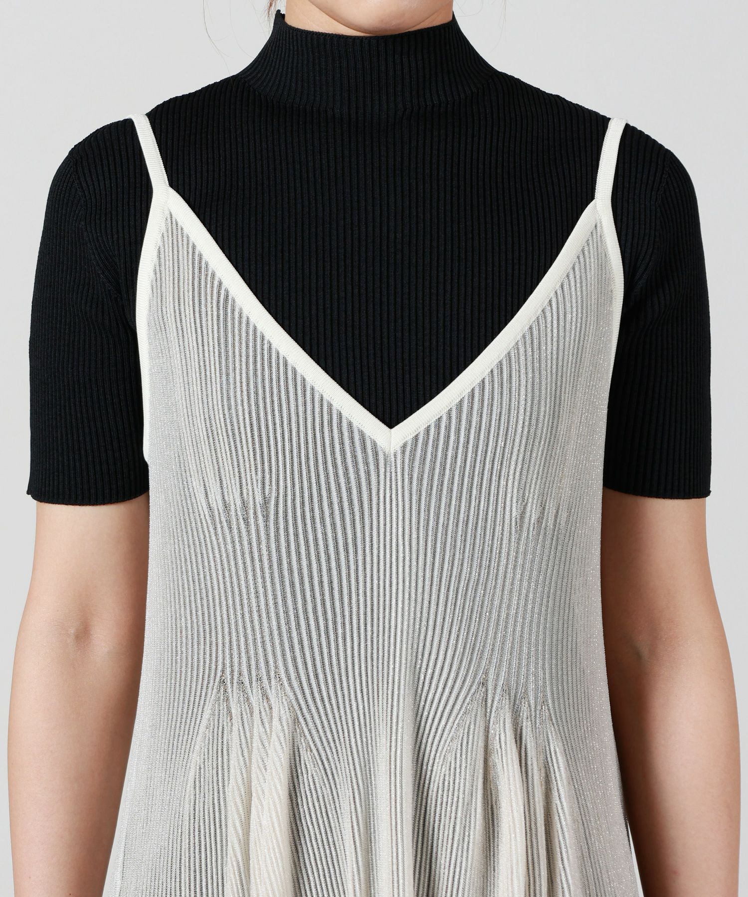 CFCL(シーエフシーエル)】 HYPHA LUCENT GLITTER CAMISOLE DRESS