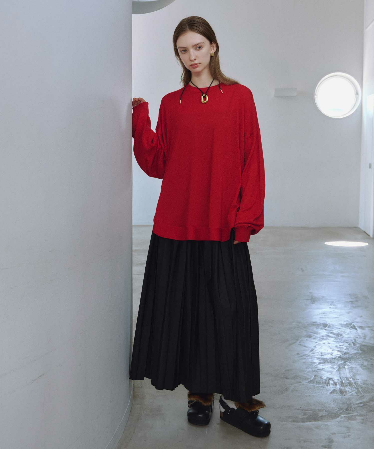 ENFOLD(エンフォルド)】 SQUARE-PLEATS SKIRT｜PARIGOT ONLINE（パリゴ