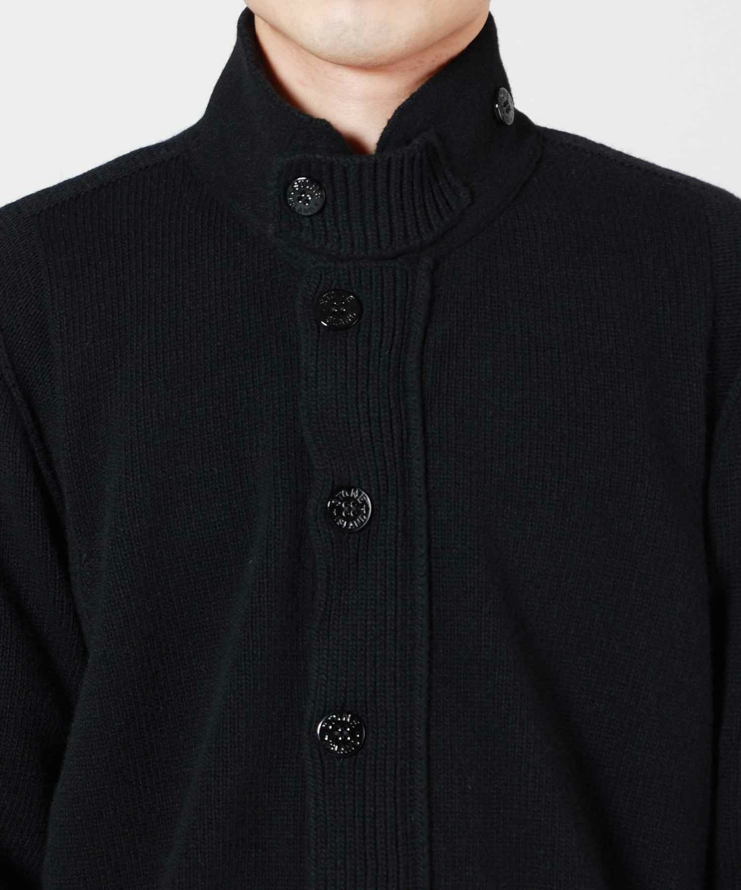 STONE ISLAND(ストーンアイランド)】 ボタン付きジャンパー フェルト