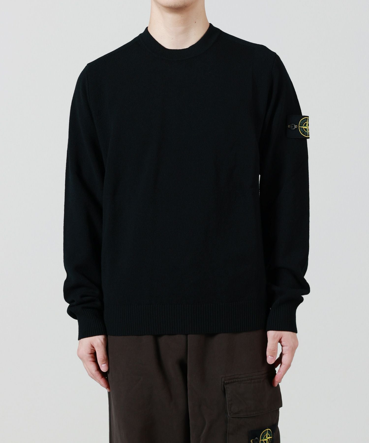 STONE  STRETCH RWS WOOL クルーネックニット STONE ISLAND(ストーンアイランド)】 STRETCH RWS WOOL - CREW NECK