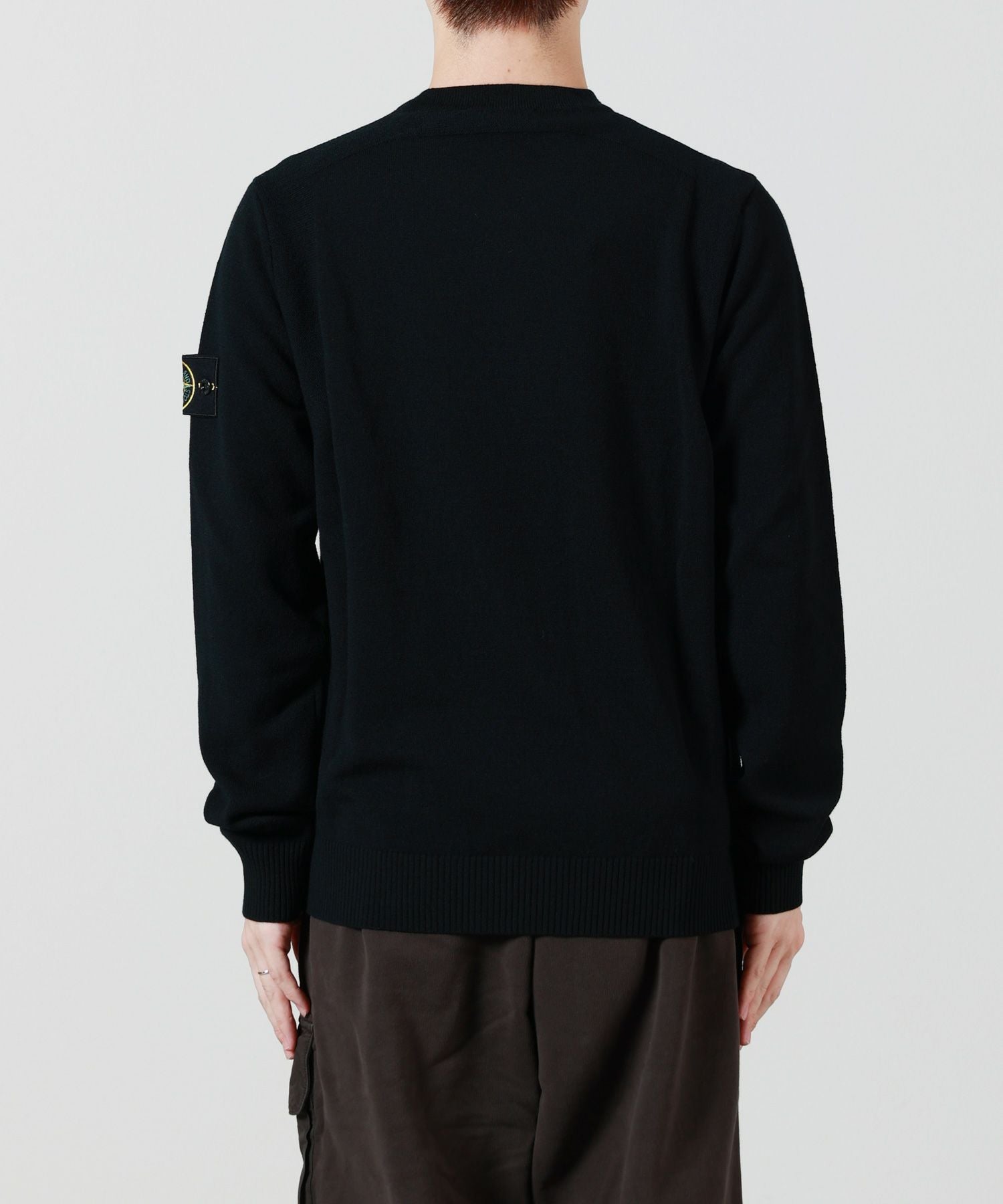 STONE ISLAND(ストーンアイランド)】 STRETCH RWS WOOL - CREW NECK