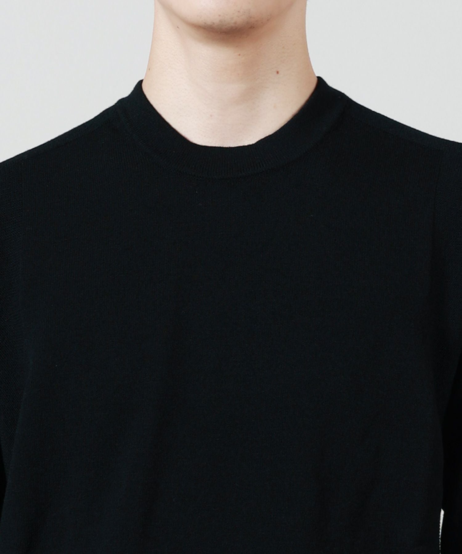 STONE ISLAND(ストーンアイランド)】 STRETCH RWS WOOL - CREW NECK