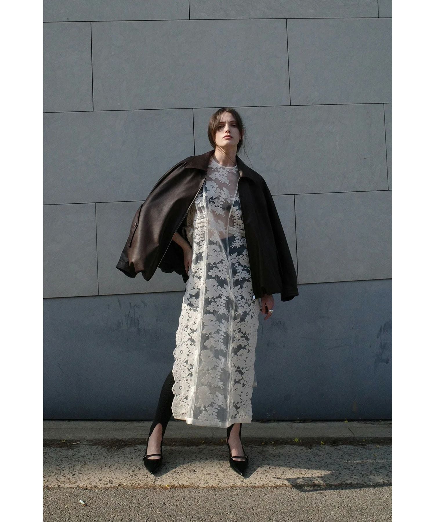 CLANE(クラネ)】 FLOWER SHEER LACE LONG TOPS｜PARIGOT ONLINE