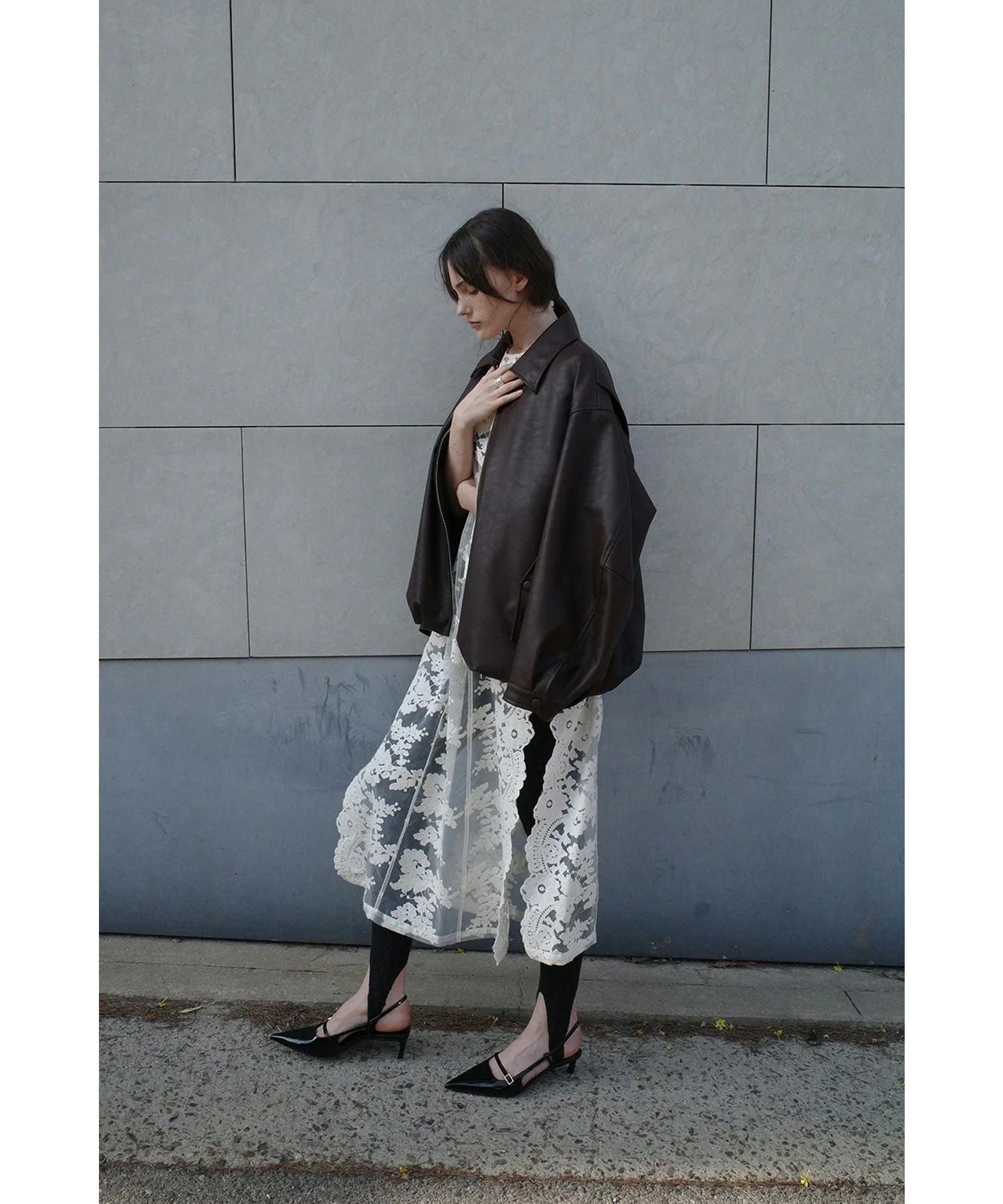 CLANE(クラネ)】 FLOWER SHEER LACE LONG TOPS｜PARIGOT ONLINE