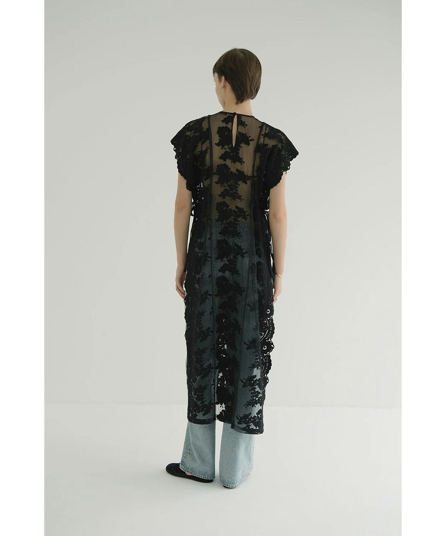 CLANE(クラネ)】 FLOWER SHEER LACE LONG TOPS｜PARIGOT ONLINE