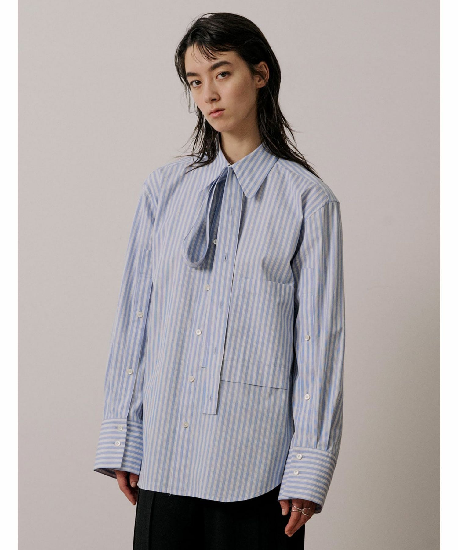 UJOH(ウジョー)】 Ribbon Tie Shirt｜PARIGOT ONLINE（パリゴオンライン）