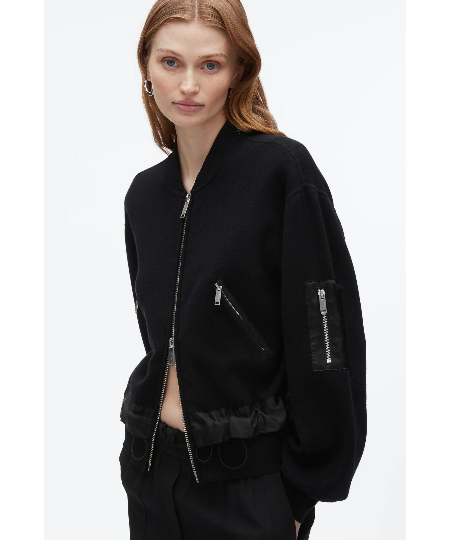 3.1 Phillip Lim(スリーワン フィリップリム)】 KNIT LAYERED BOMBER