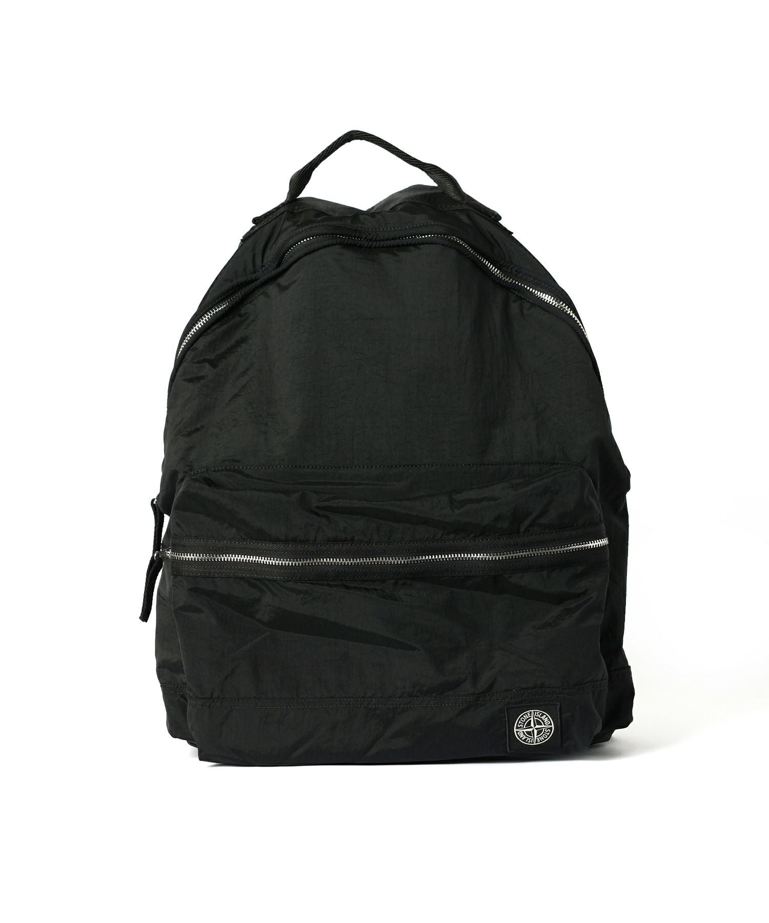 STONE  BACKPACK BLACK ストーンアイランド STONE ISLAND(ストーンアイランド)】 バックパック フロントポケット