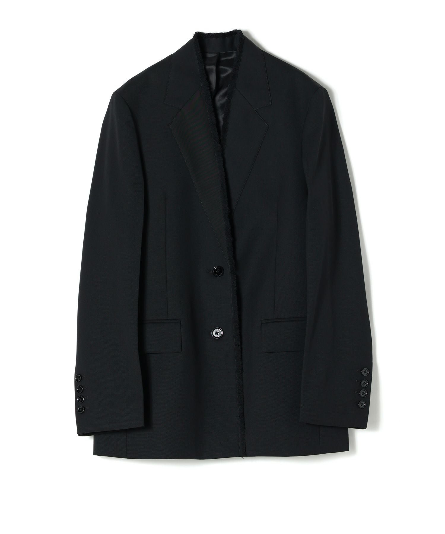 Totrme トーテム　ジャケット　黒　ブラック TOTEME(トーテム)】 Raw lapel jacket｜PARIGOT ONLINE（パリゴ