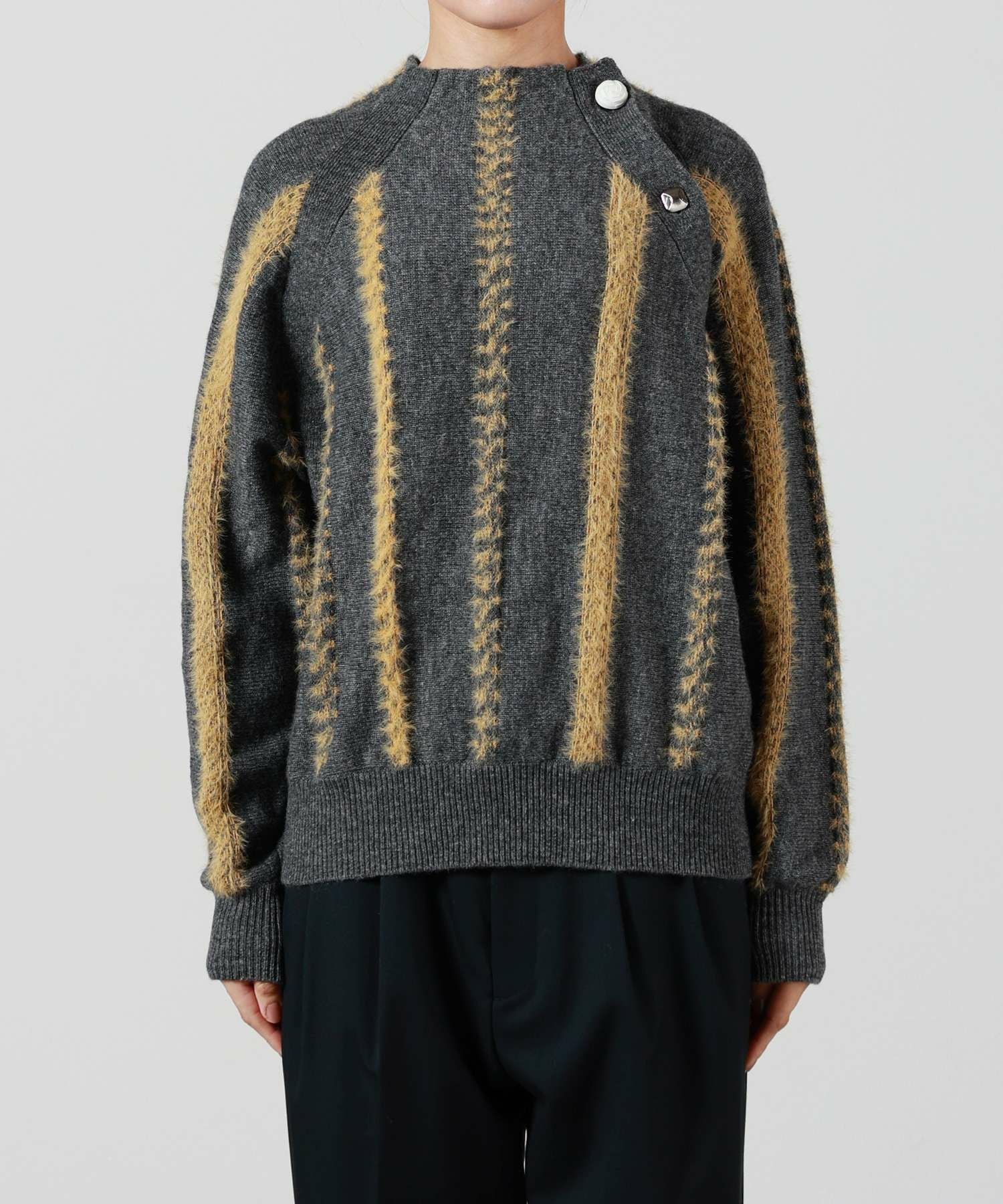 TOGA PULLA ニット TOGA PULLA(トーガプルラ)】 STRIPE KNIT PULLOVER｜PARIGOT ONLINE