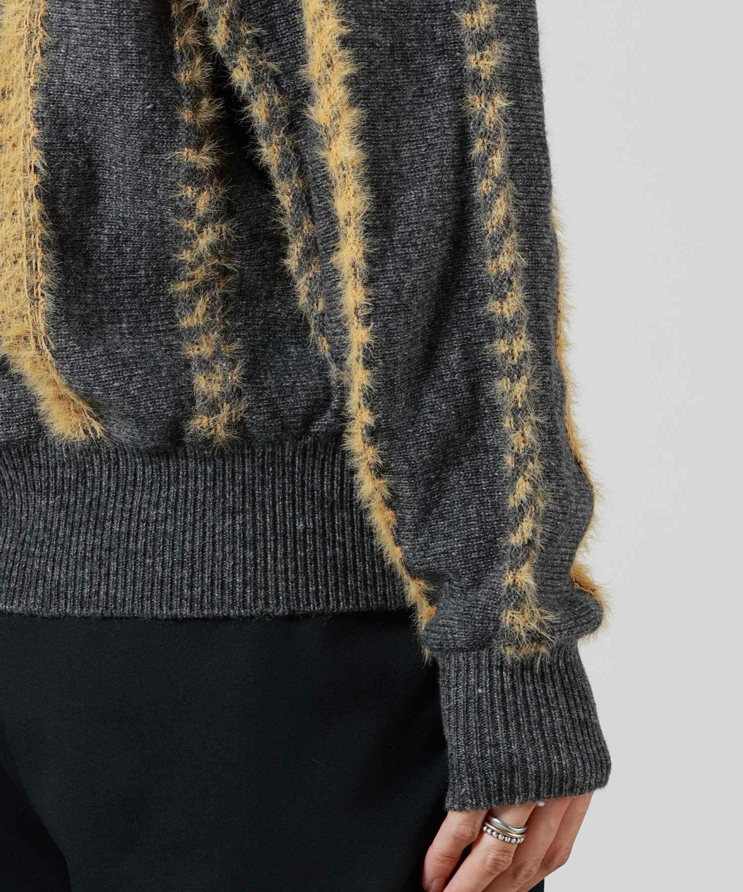 TOGA PULLA(トーガプルラ　　アニマル柄プリントニット TOGA PULLA(トーガプルラ)】 STRIPE KNIT PULLOVER｜PARIGOT ONLINE