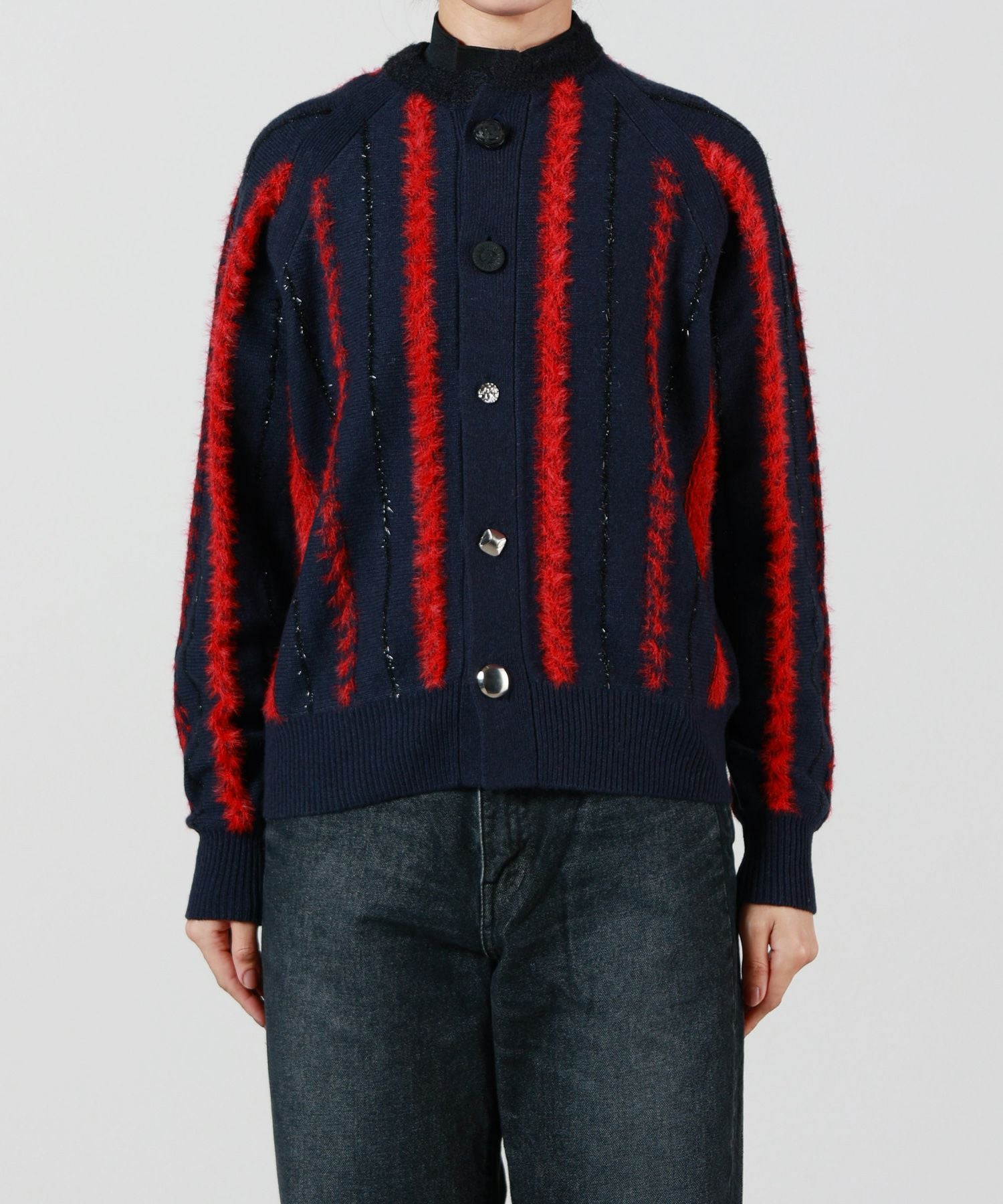TOGA PULLA(トーガプルラ)】 STRIPE KNIT CARDIGAN｜PARIGOT ONLINE