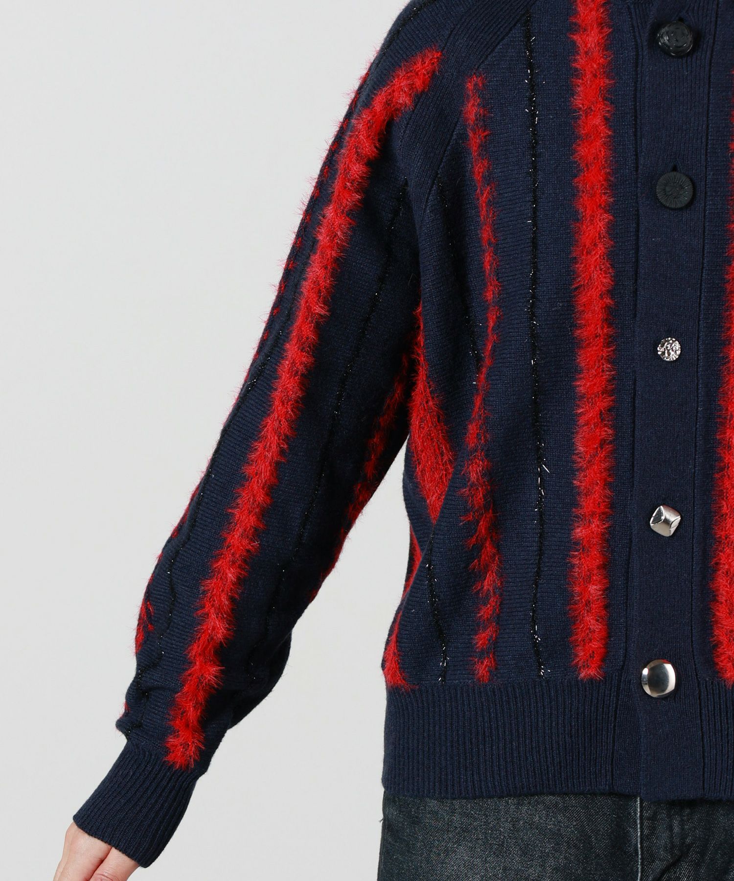 TOGA PULLA(トーガプルラ)】 STRIPE KNIT CARDIGAN｜PARIGOT ONLINE