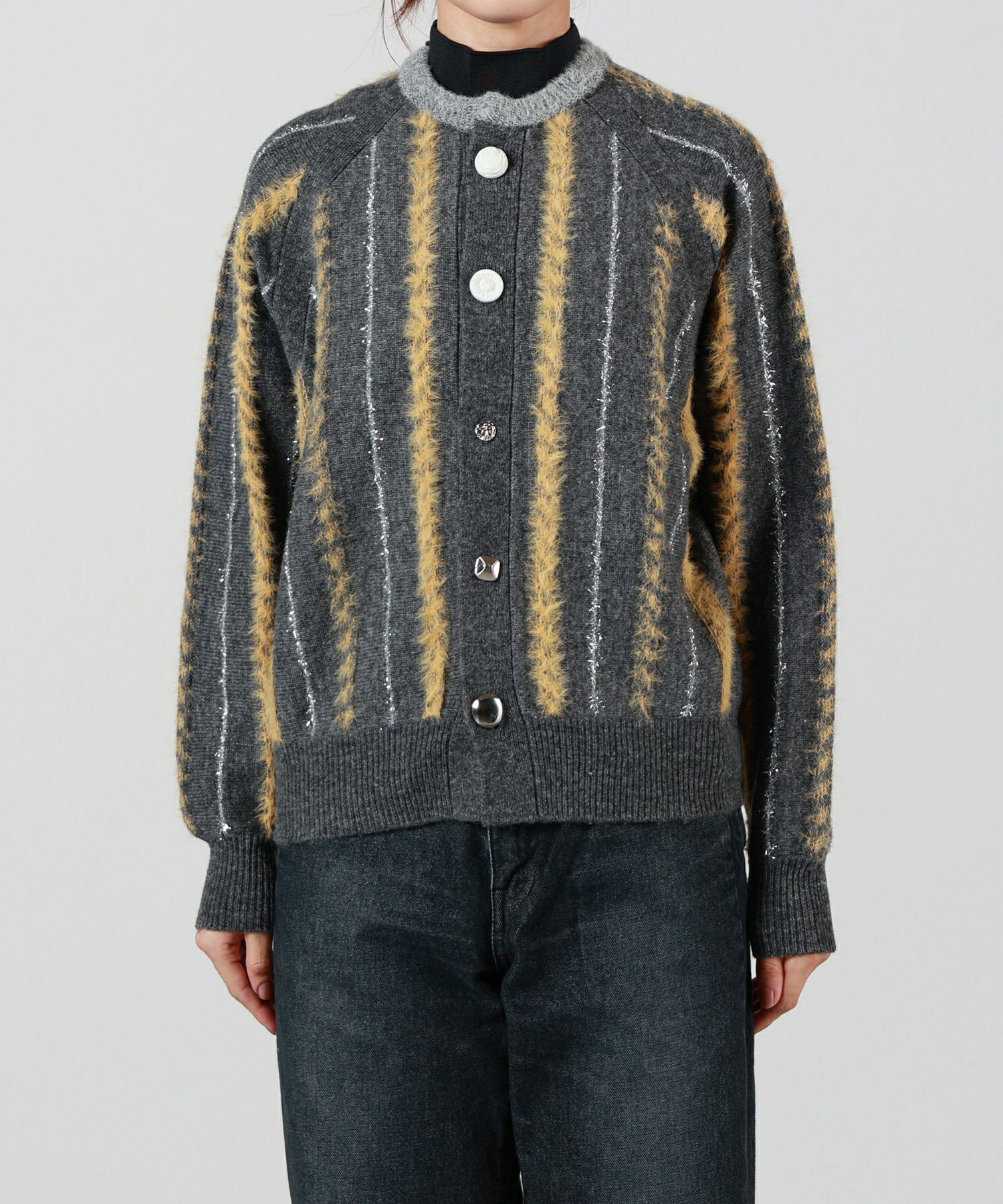 TOGA PULLA(トーガプルラ)】 STRIPE KNIT CARDIGAN｜PARIGOT ONLINE
