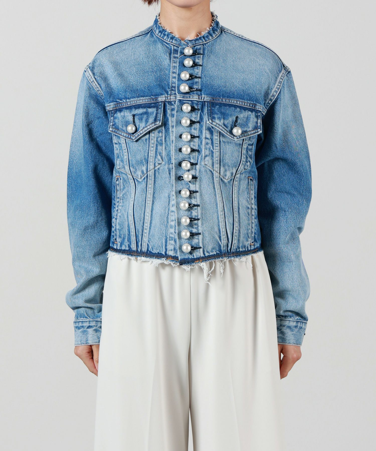 CINOH(チノ)】 デニムパールボタンジャケット｜PARIGOT ONLINE（パリゴ
