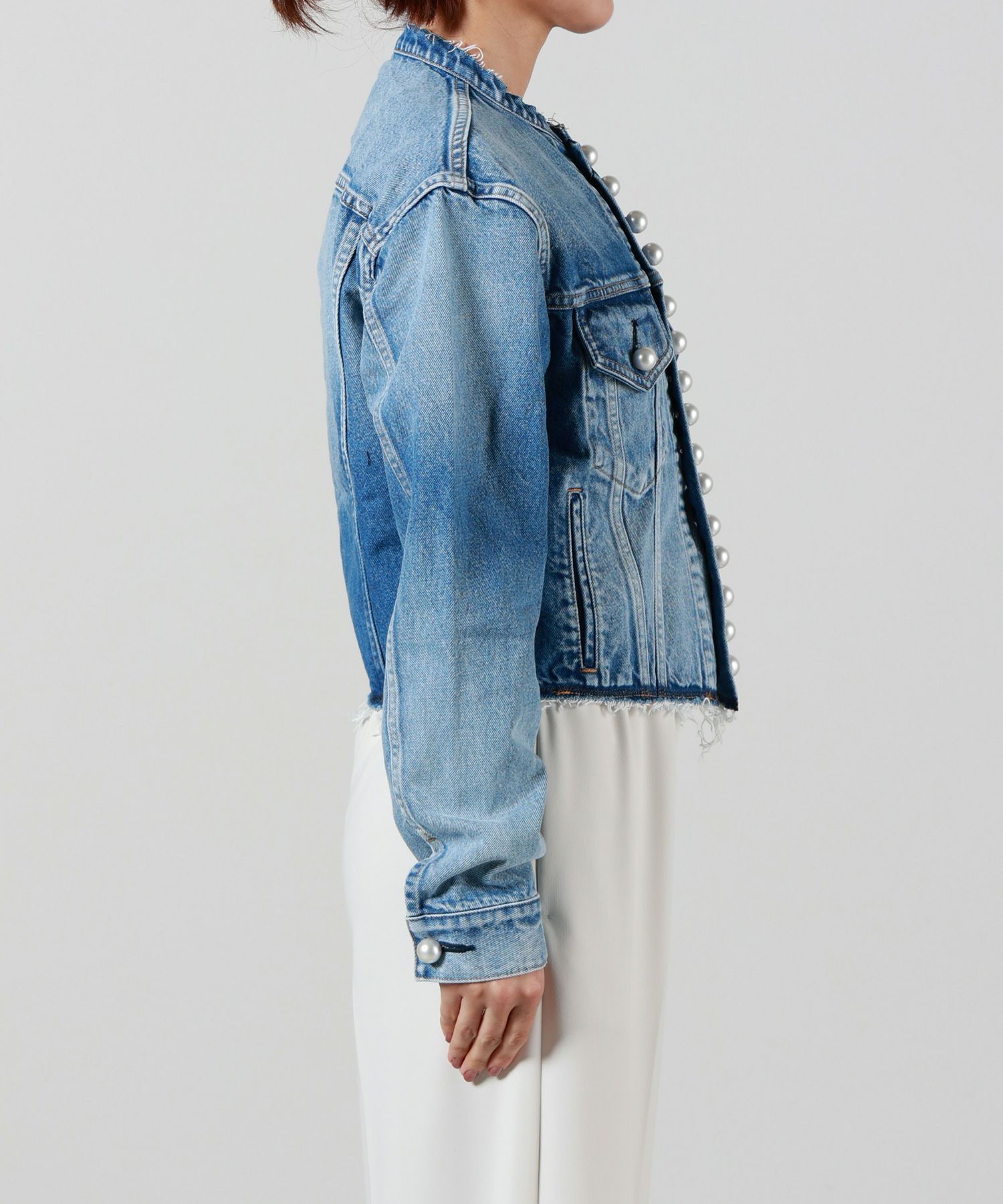CINOH(チノ)】 デニムパールボタンジャケット｜PARIGOT ONLINE（パリゴ