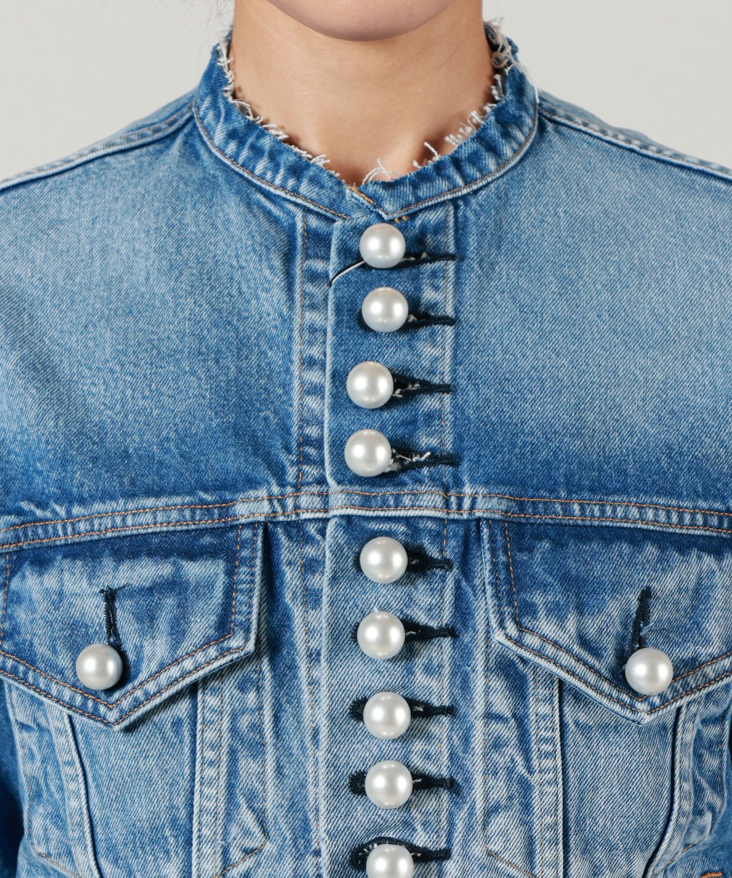 CINOH(チノ)】 デニムパールボタンジャケット｜PARIGOT ONLINE（パリゴ