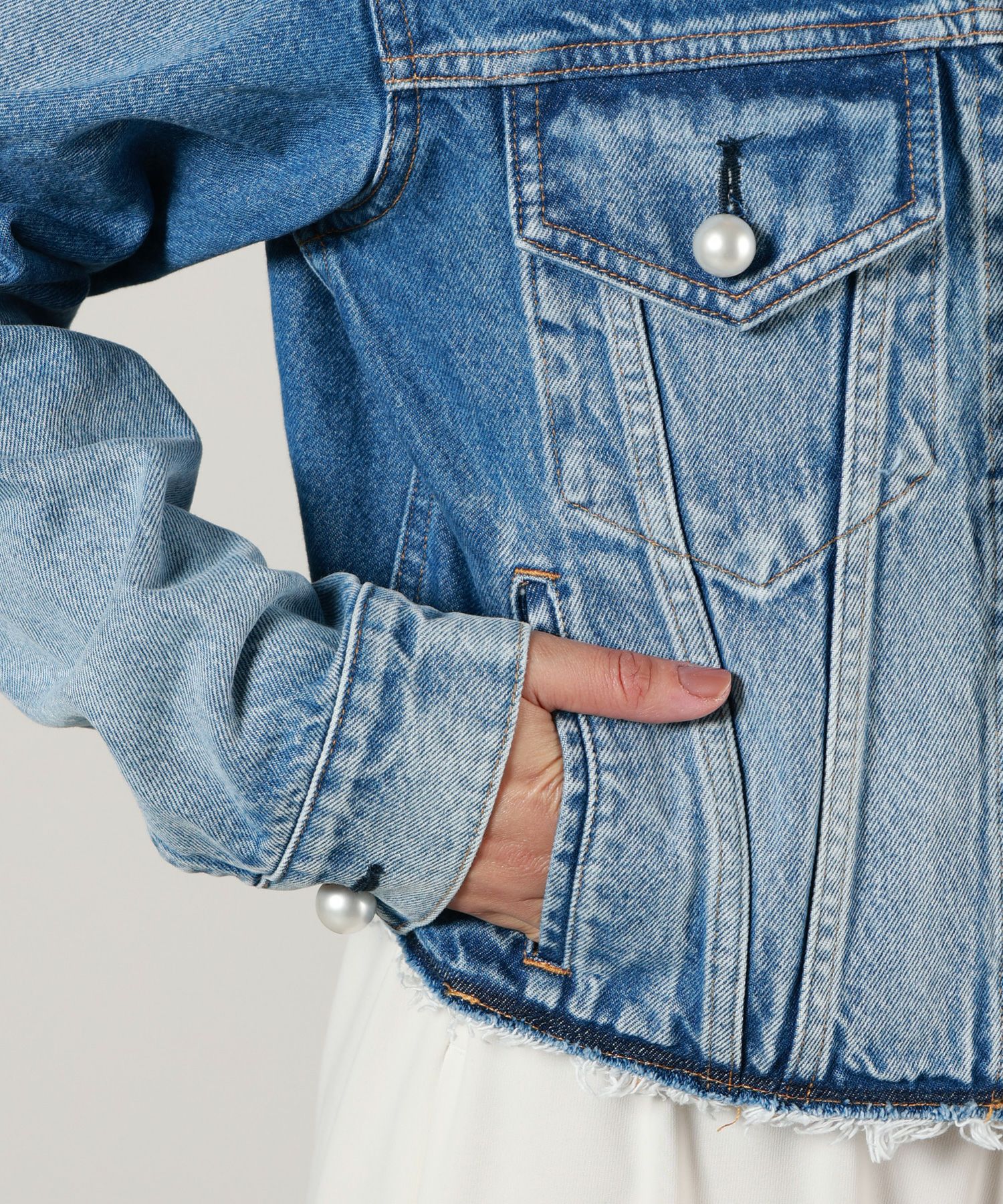 CINOH(チノ)】 デニムパールボタンジャケット｜PARIGOT ONLINE（パリゴ