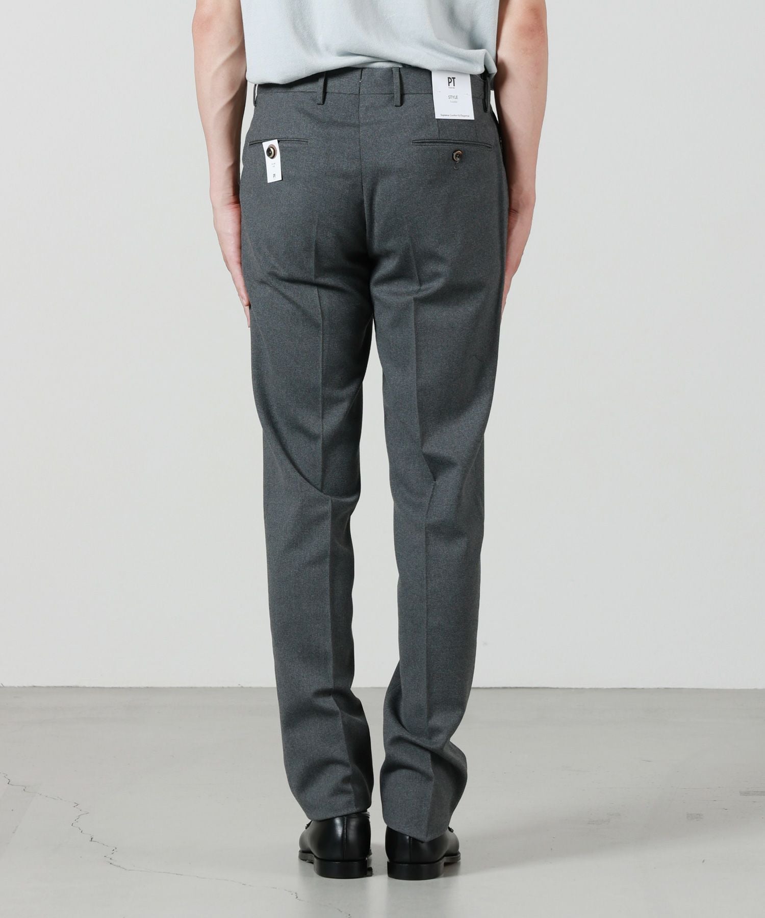 PT TORINO(ピーティトリノ)】 SLIM FIT WASHABLE LIGHT TECHNO WOOL