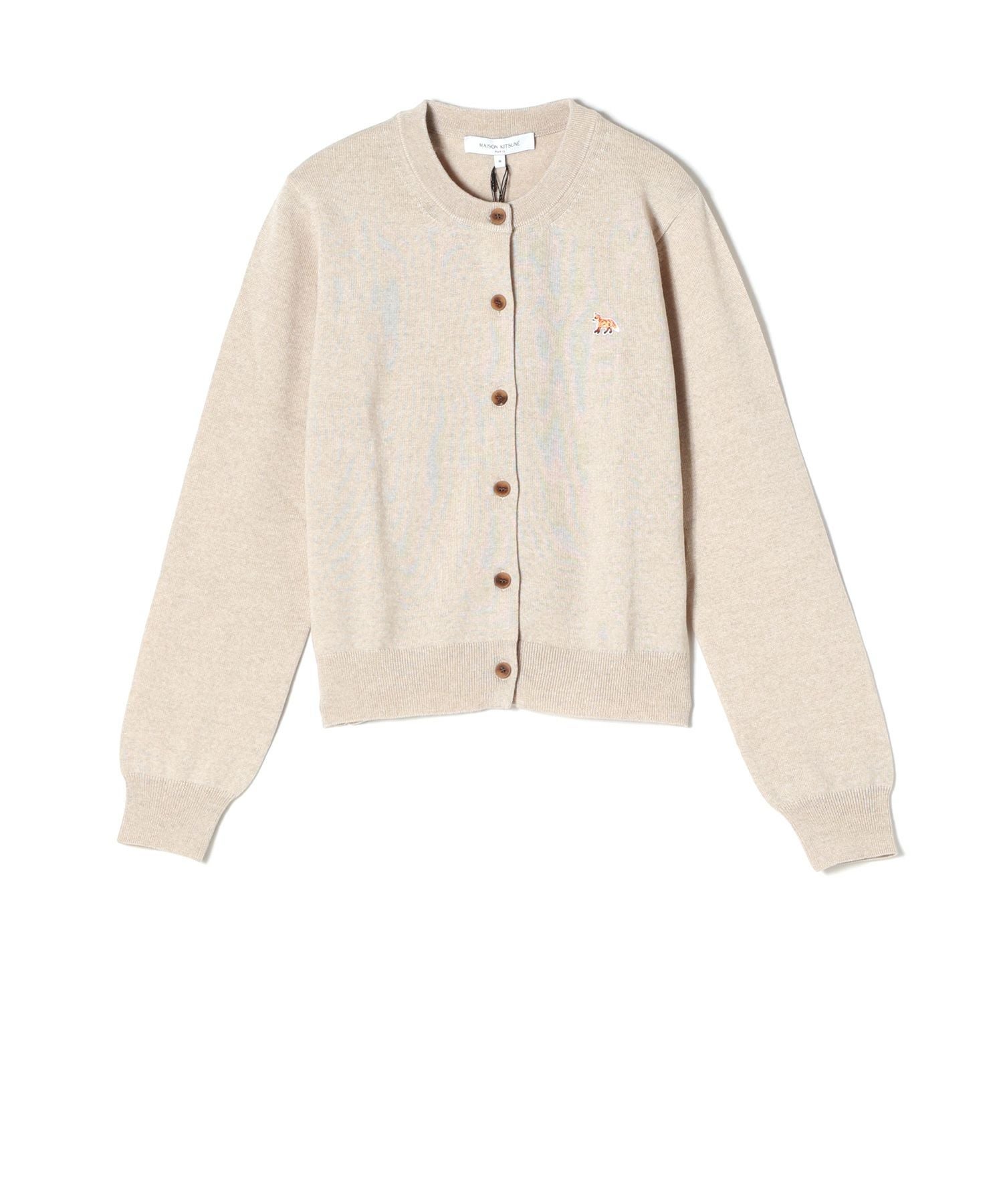 MAISON KITSUNÉ ベージュカーディガン ベージュ系 MAISON KITSUNE(メゾンキツネ) カーディガン(レディース