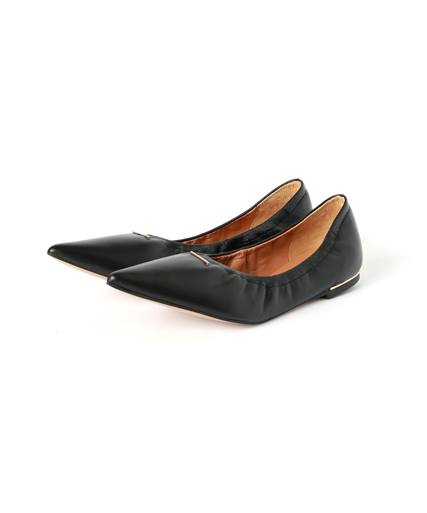ヘンリエンヴァーゴ Alyssa 37 black 【新品】 Alyssa black メタル付きバレエシューズ ブラック - HENRI EN VARGO