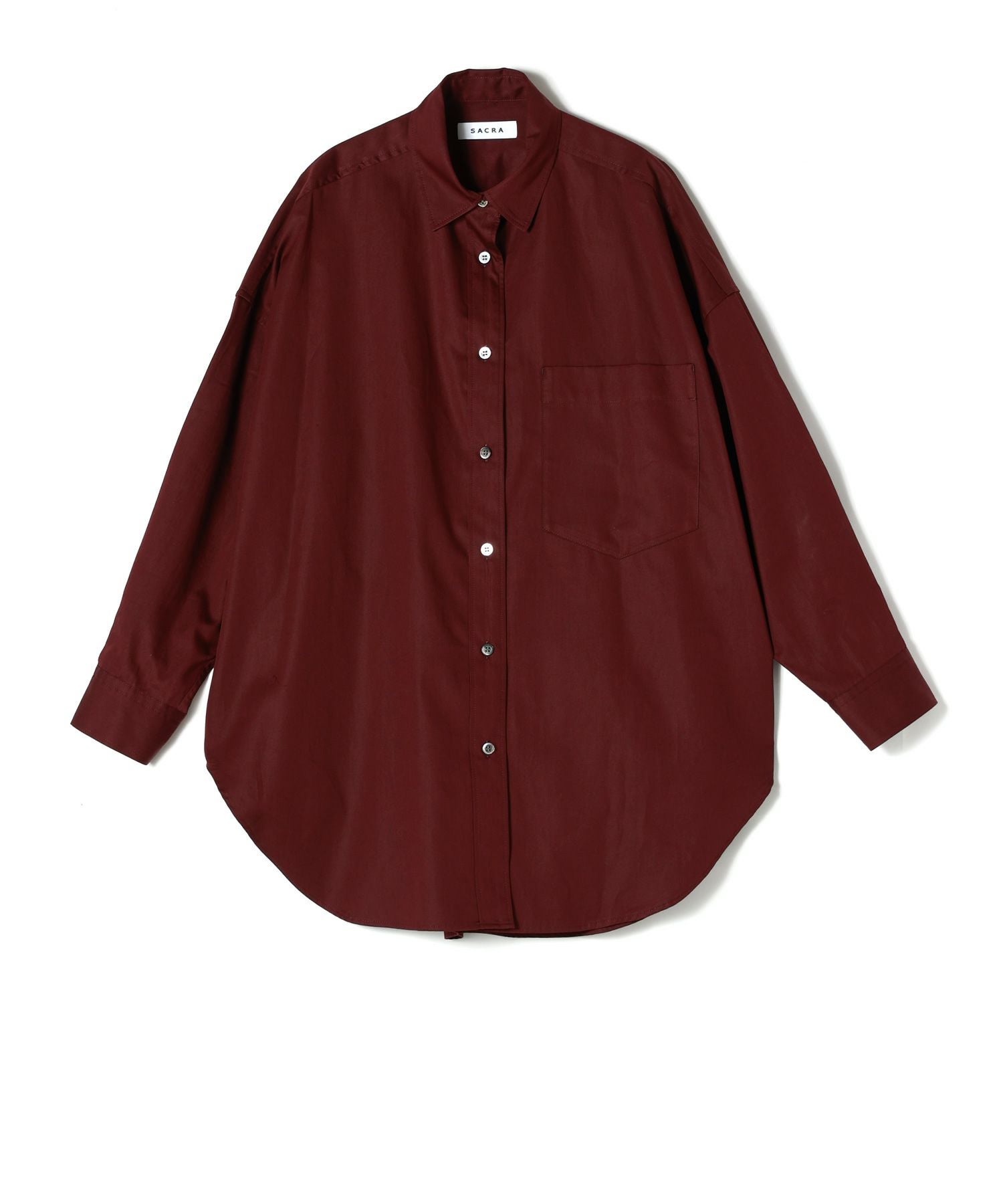 SACRA(サクラ)】 SUPERIOR COTTON POPLIN BIG SHIRT｜PARIGOT ONLINE