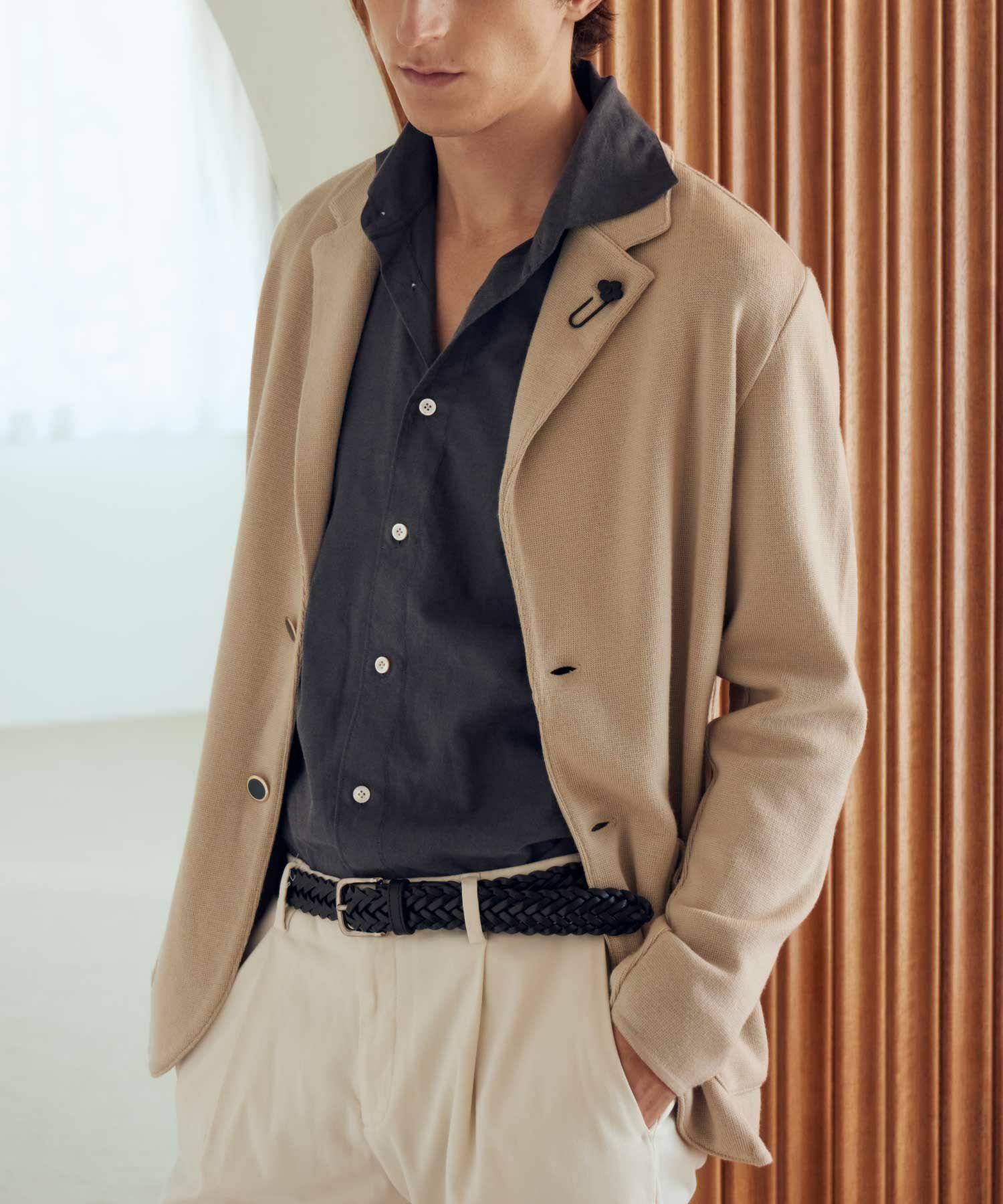 LARDINI(ラルディーニ)】 ウールニットシングルジャケット|PARIGOT LARDINI(ラルディーニ)】 ウールニットシングルジャケット|PARIGOT