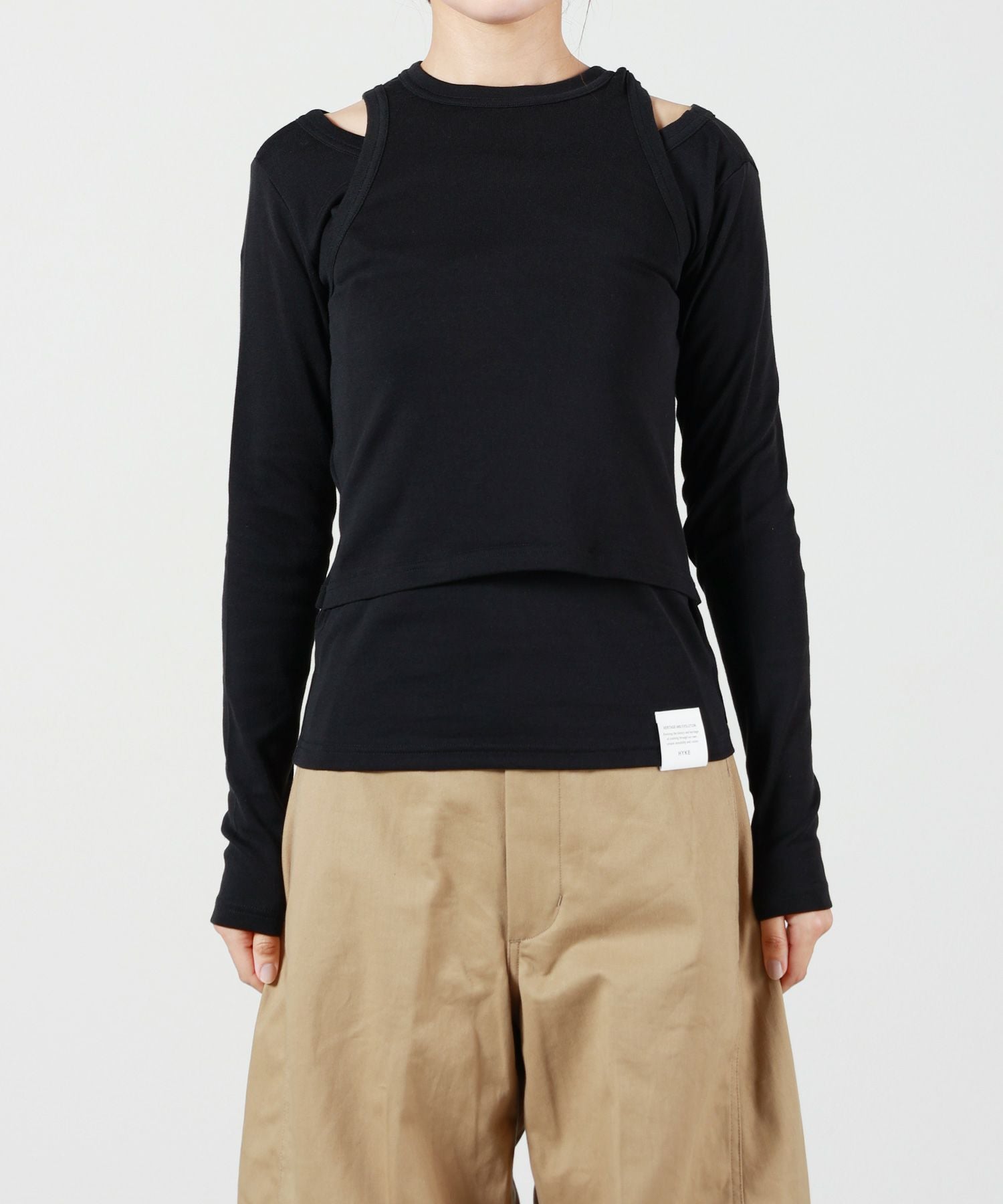 HYKE(ハイク)】 LAYERED LONG-SLV TEE｜PARIGOT ONLINE（パリゴ