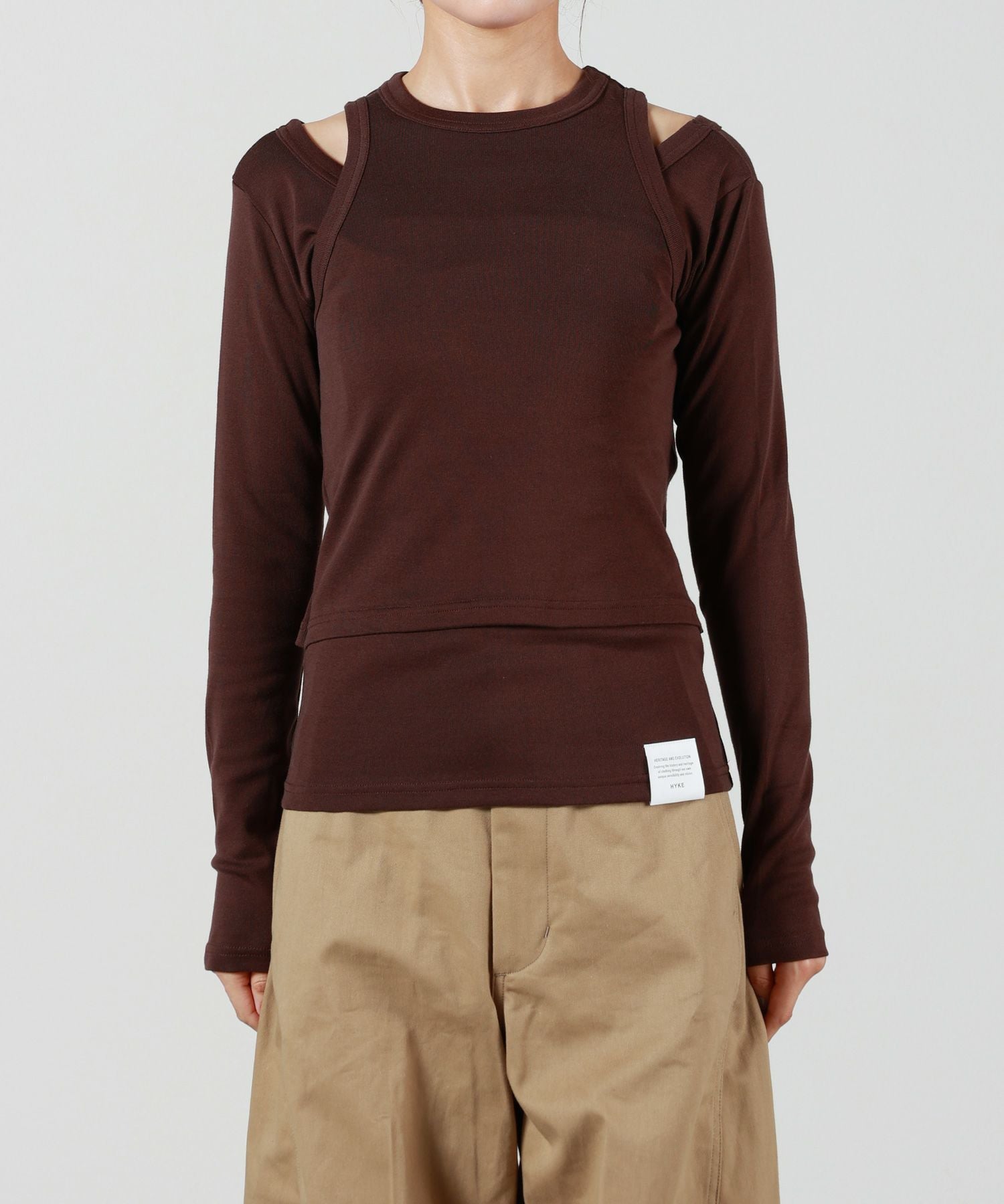HYKE(ハイク)】 LAYERED LONG-SLV TEE｜PARIGOT ONLINE（パリゴ