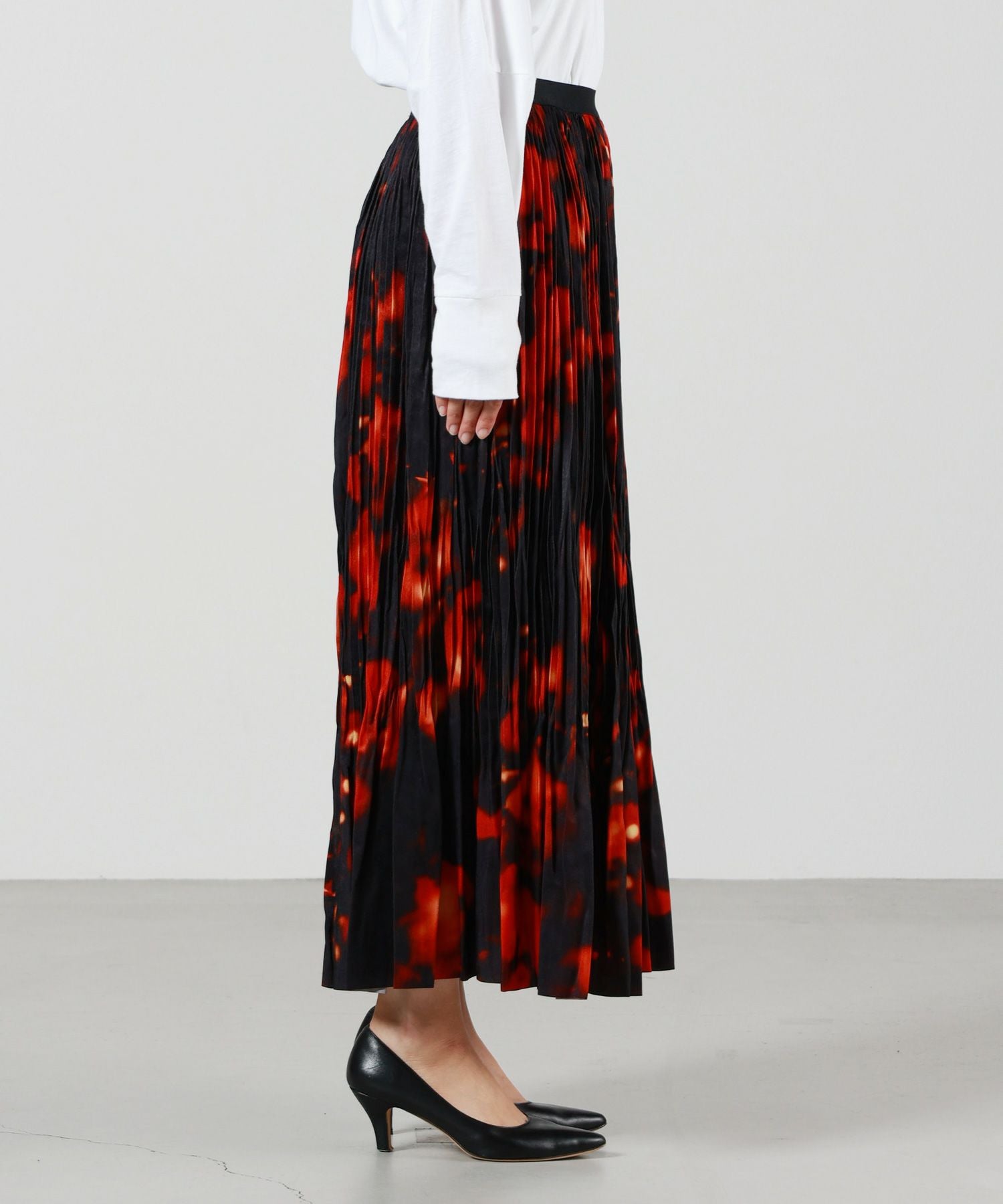 08sircus(08サーカス)】 Bokashi print pleated skirt｜PARIGOT ONLINE