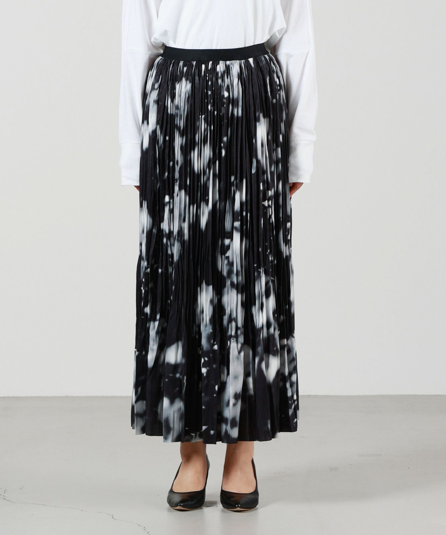 08sircus(08サーカス)】 Bokashi print pleated skirt|PARIGOT 08sircus(08サーカス)】 Bokashi print pleated skirt|PARIGOT