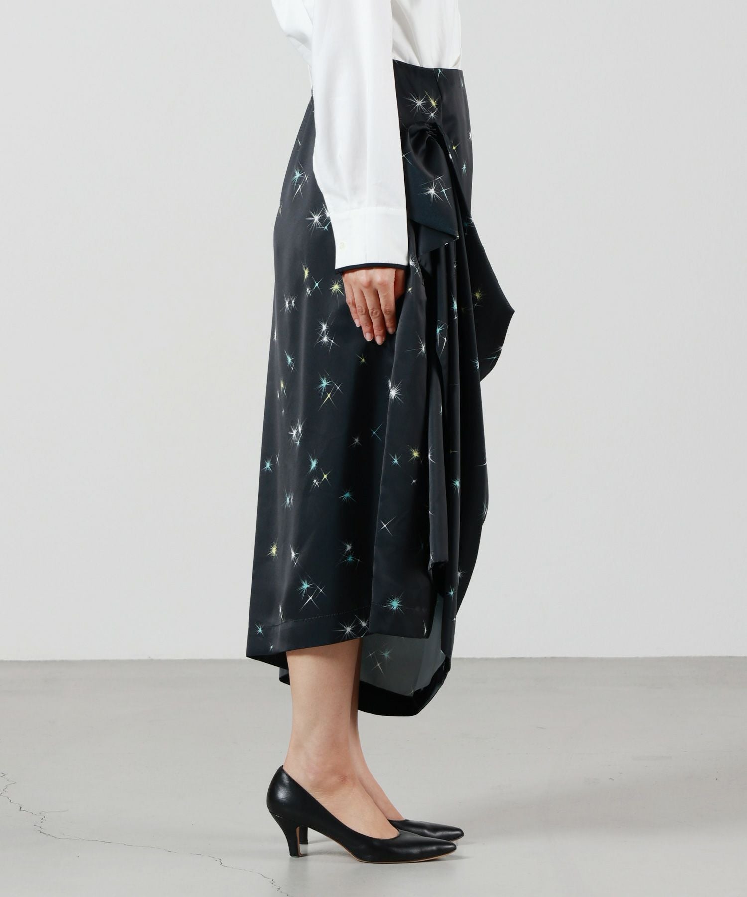 TELMA(テルマ)】 PRINTED DRAPE SKIRT｜PARIGOT ONLINE（パリゴ