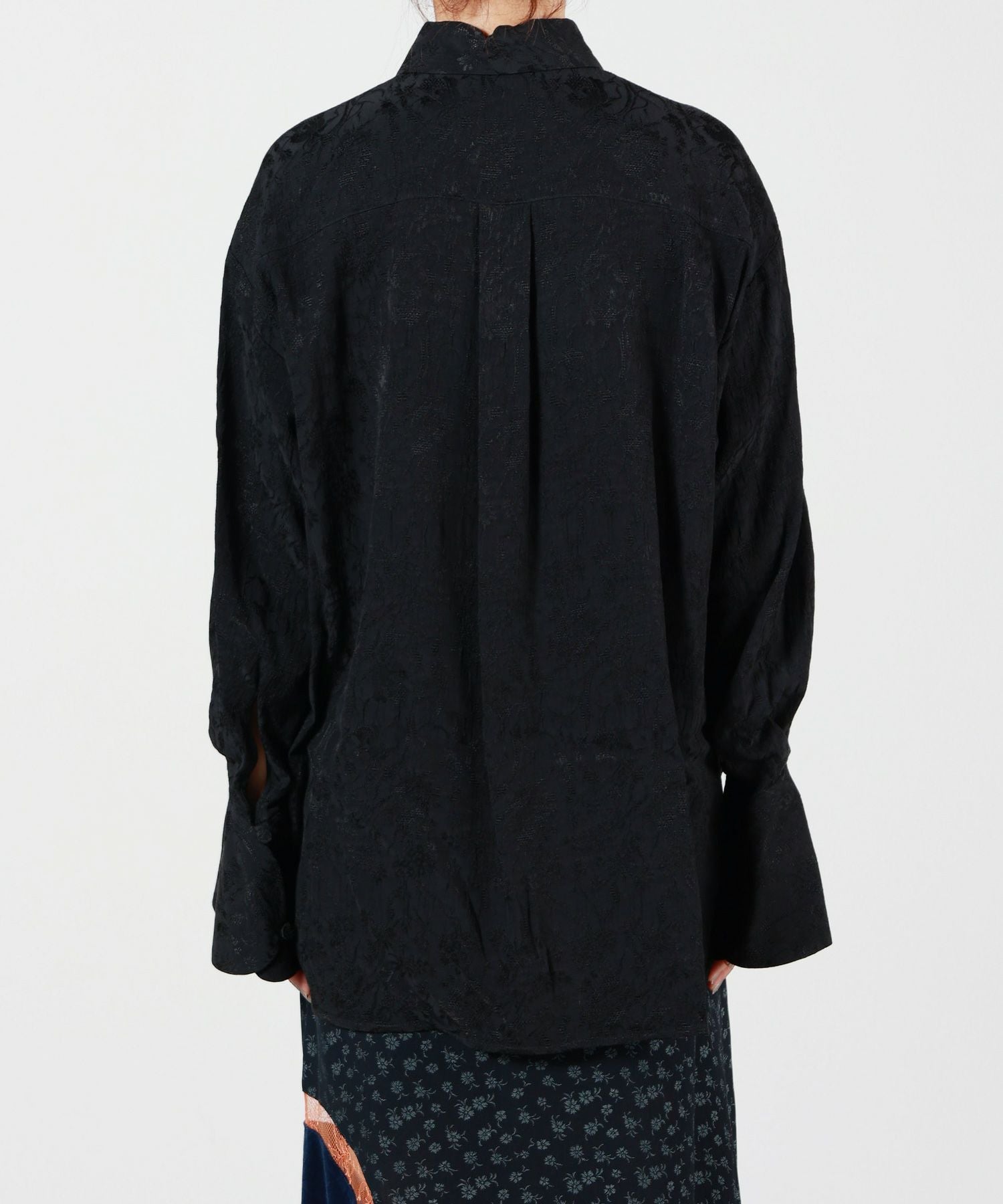 Mame Kurogouchi(マメ クロゴウチ)】Floral Jacquard Shirt｜PARIGOT