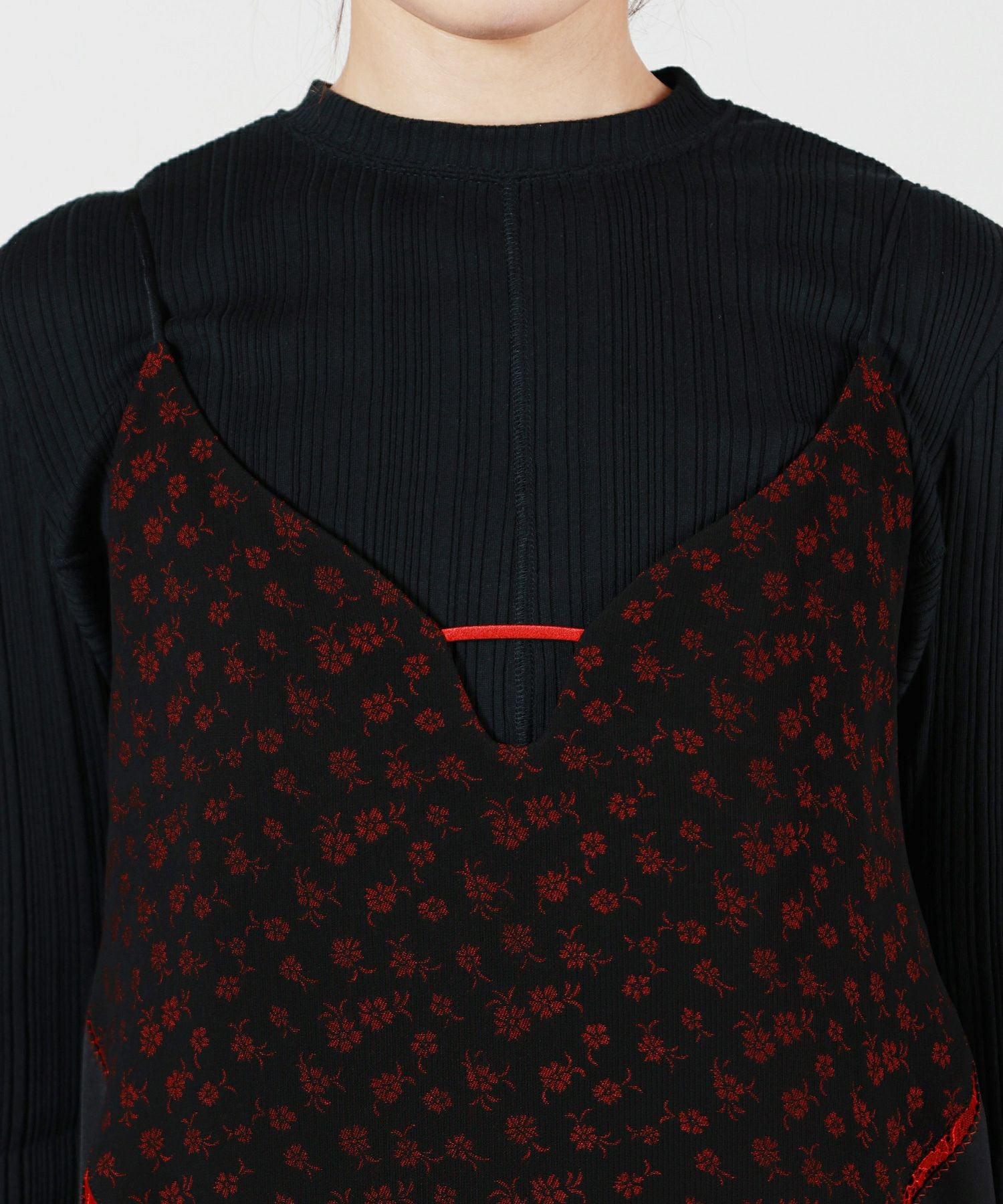 Mame Kurogouchi(マメ クロゴウチ)】Cupro Triacetate Floral Jacquard