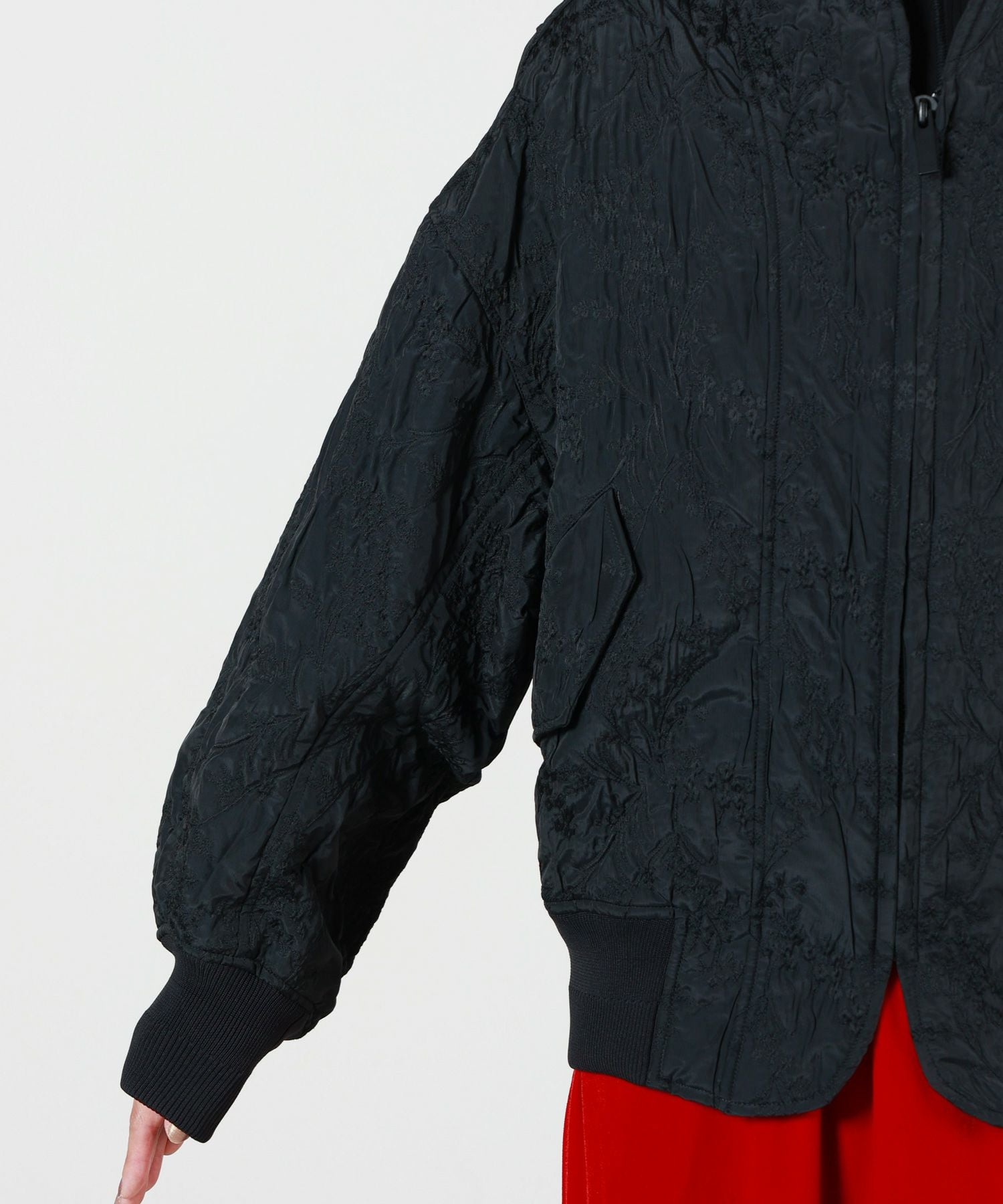 Mame Kurogouchi(マメ クロゴウチ)】Floral Jacquard Triple Cloth