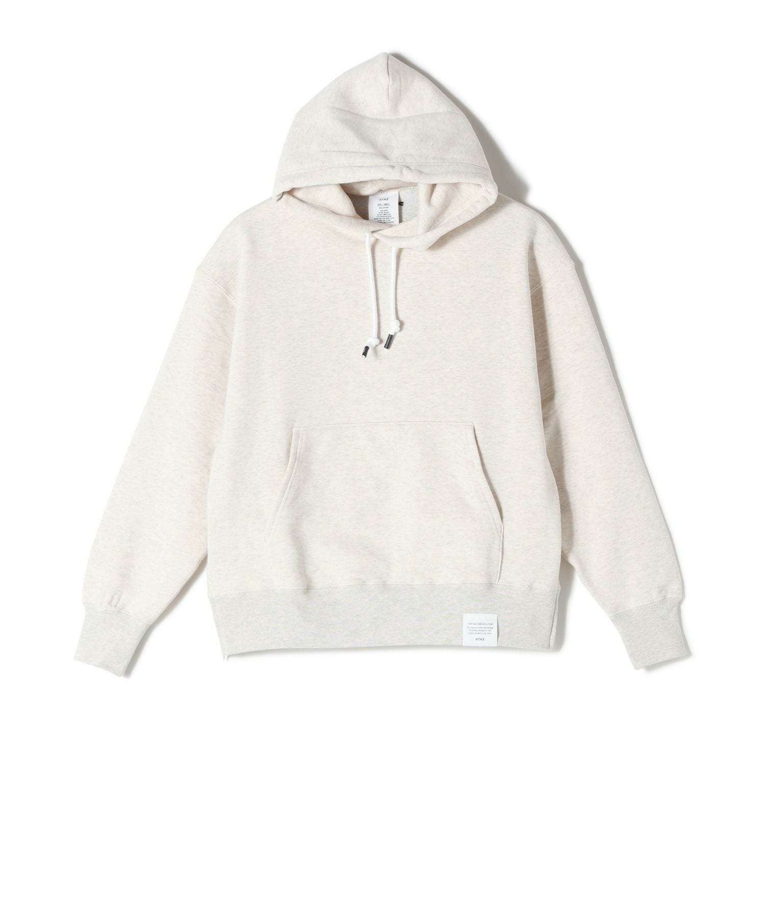 HYKE パーカー　ホワイト HYKE(ハイク)】≪GENDERLESS≫ SWEAT HOODIE｜PARIGOT ONLINE（パリゴ