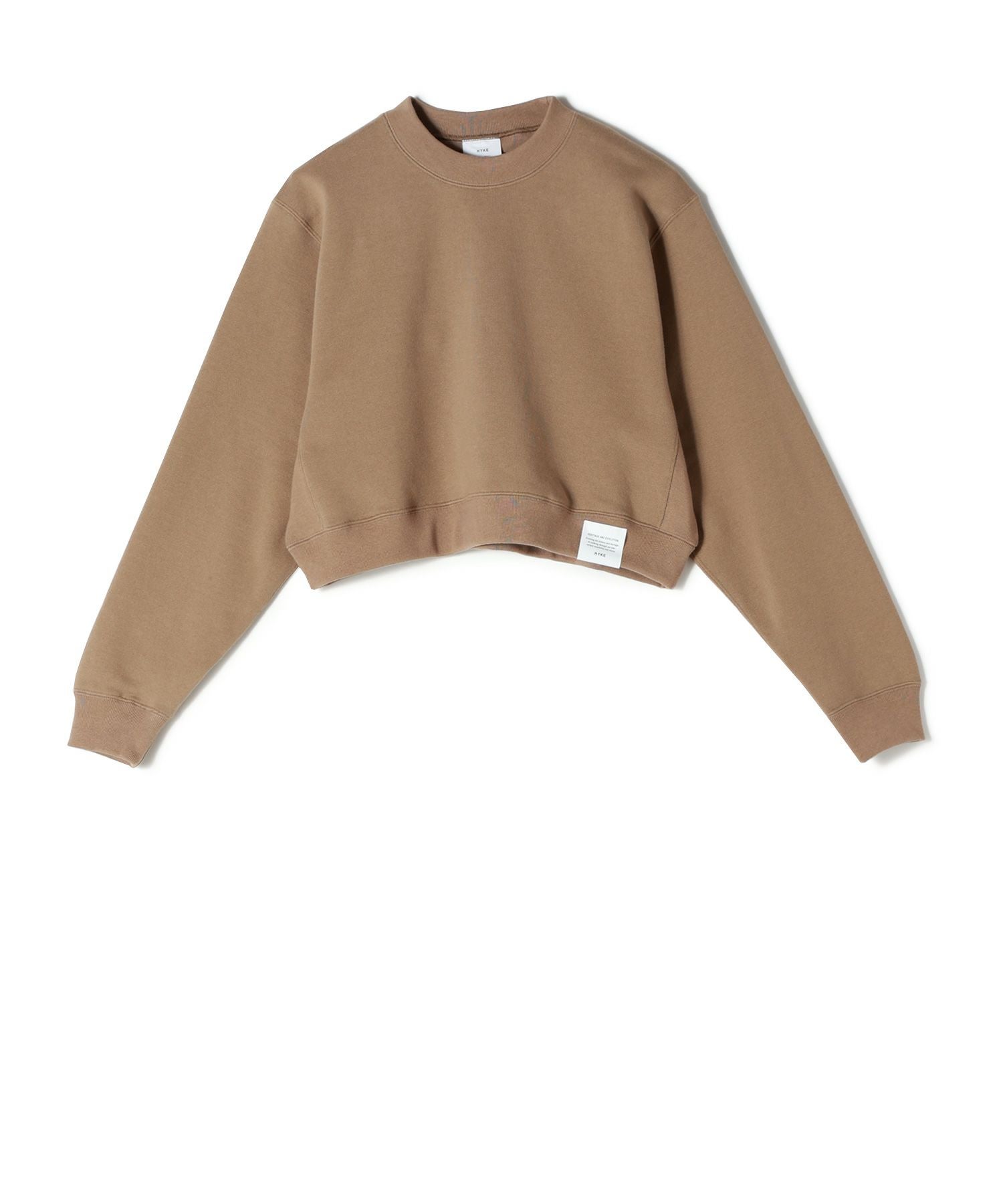 トレーナー/スウェット HYKE CROPPED SWEAT SHIRT CROPPED SWEAT SHIRT 25FW／12416 | HYKE