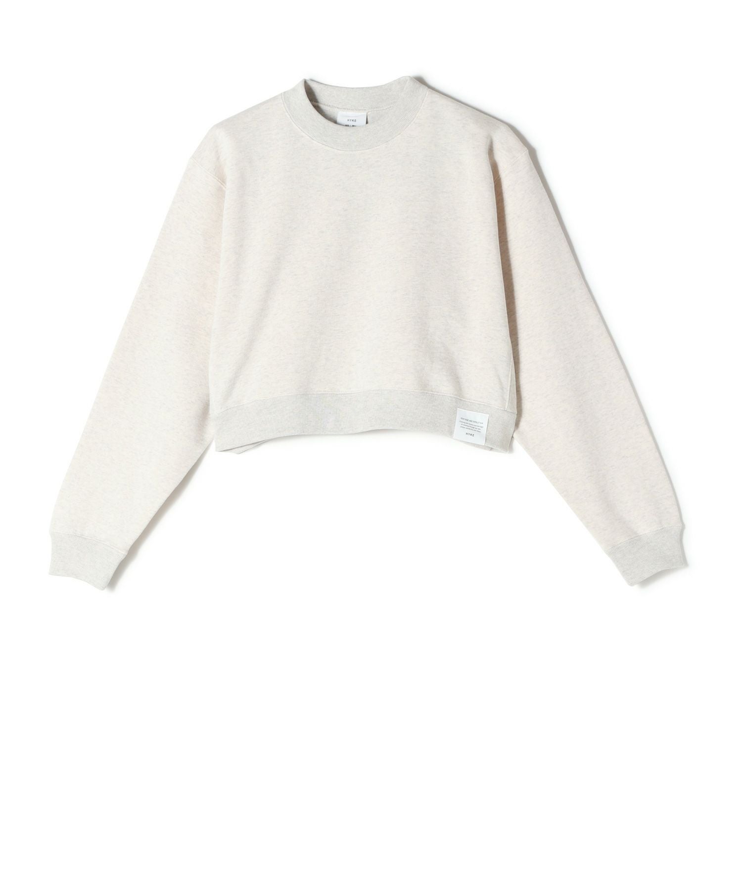 HYKE(ハイク)】 CROPPED SWEAT SHIRT｜PARIGOT ONLINE（パリゴオンライン）