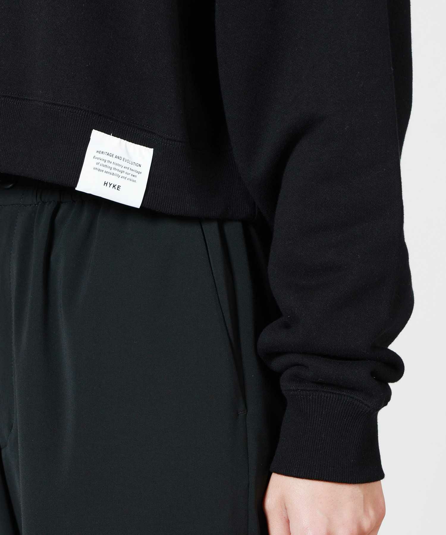 HYKE(ハイク)】 CROPPED SWEAT SHIRT｜PARIGOT ONLINE（パリゴオンライン）