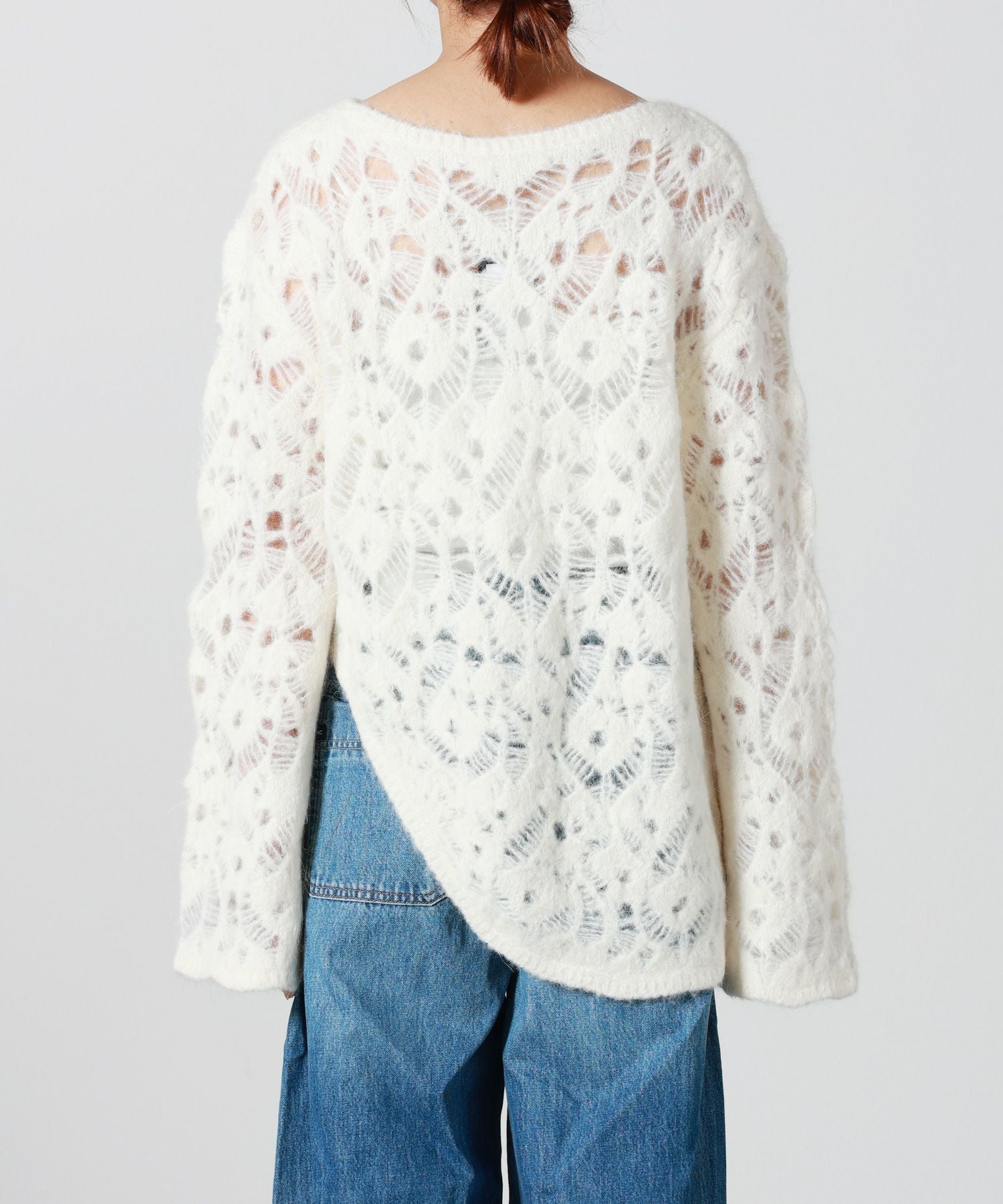 muller of yoshiokubo(ミュラーオブヨシオクボ)】 MOHAIR LACE FRILLED