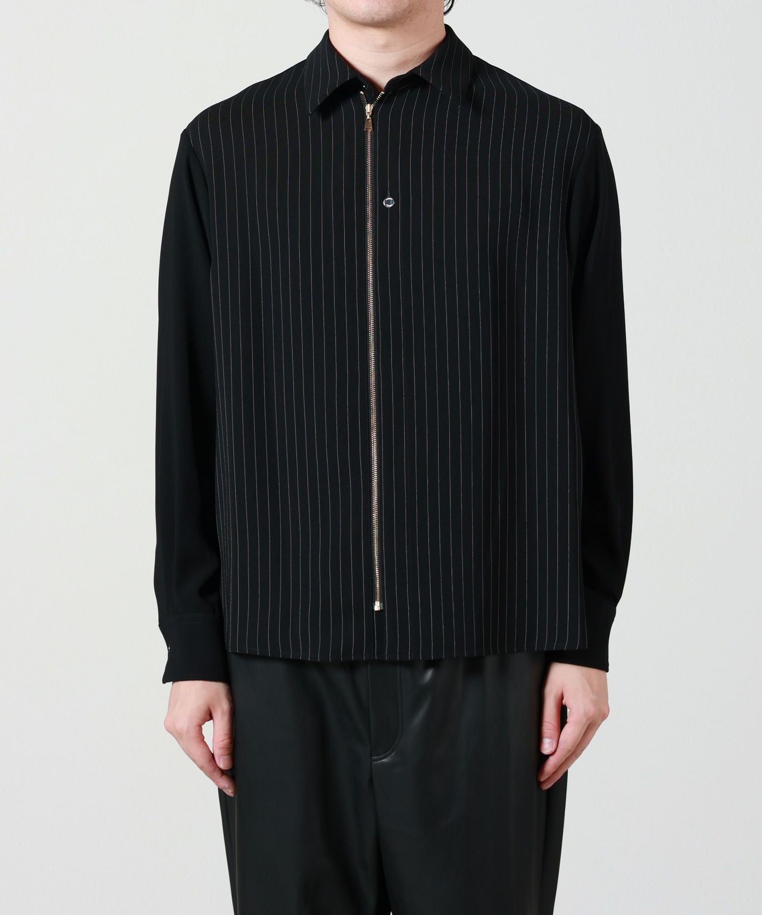 CULLNI(クルニ)】 PARIGOT別注 Stripe Double Cloth Bi Color Zip Up
