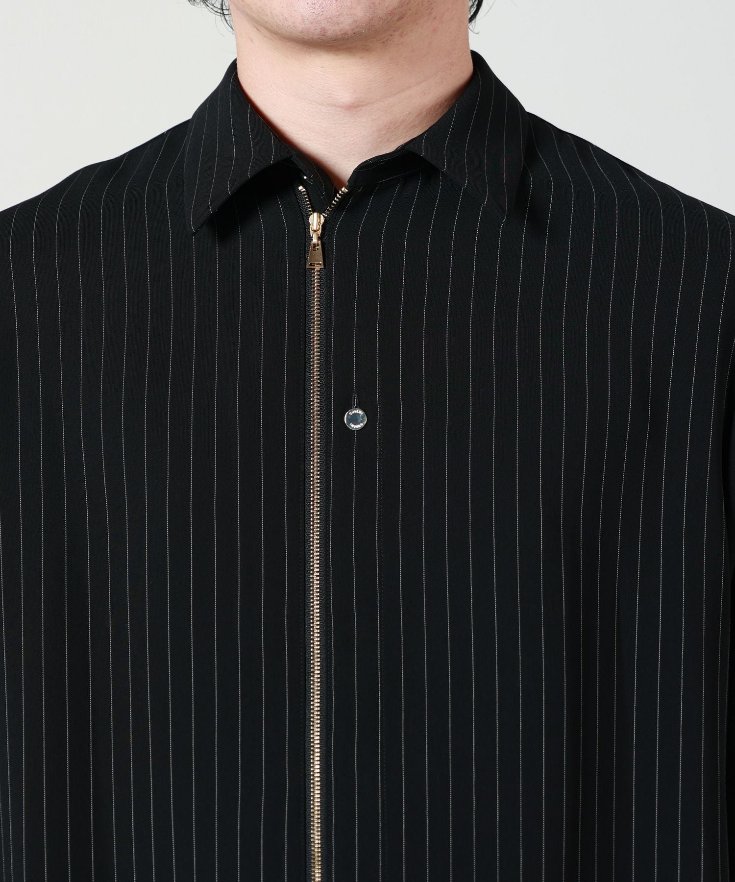 CULLNI(クルニ)】 PARIGOT別注 Stripe Double Cloth Bi Color Zip Up