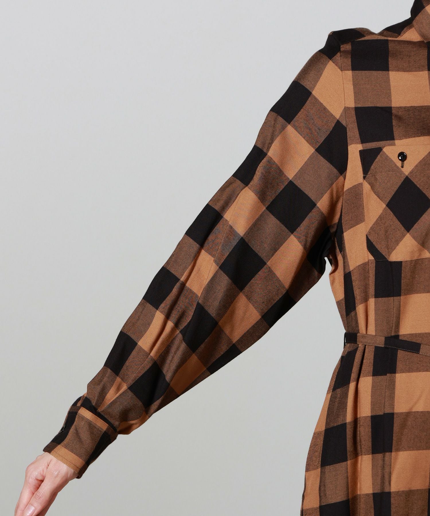 HYKE(ハイク)】 RAYON PLAID DRESS｜PARIGOT ONLINE（パリゴオンライン）