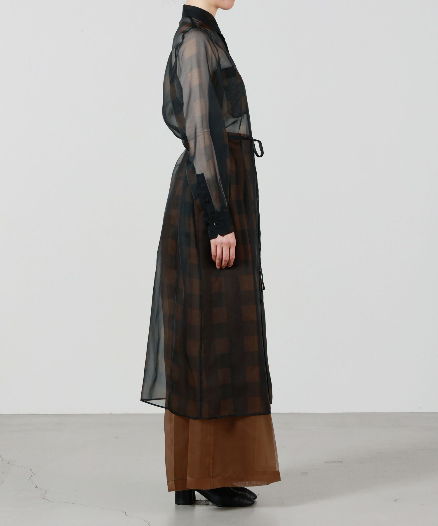 HYKE(ハイク)】 SHEER PLAID DRESS｜PARIGOT ONLINE（パリゴオンライン）