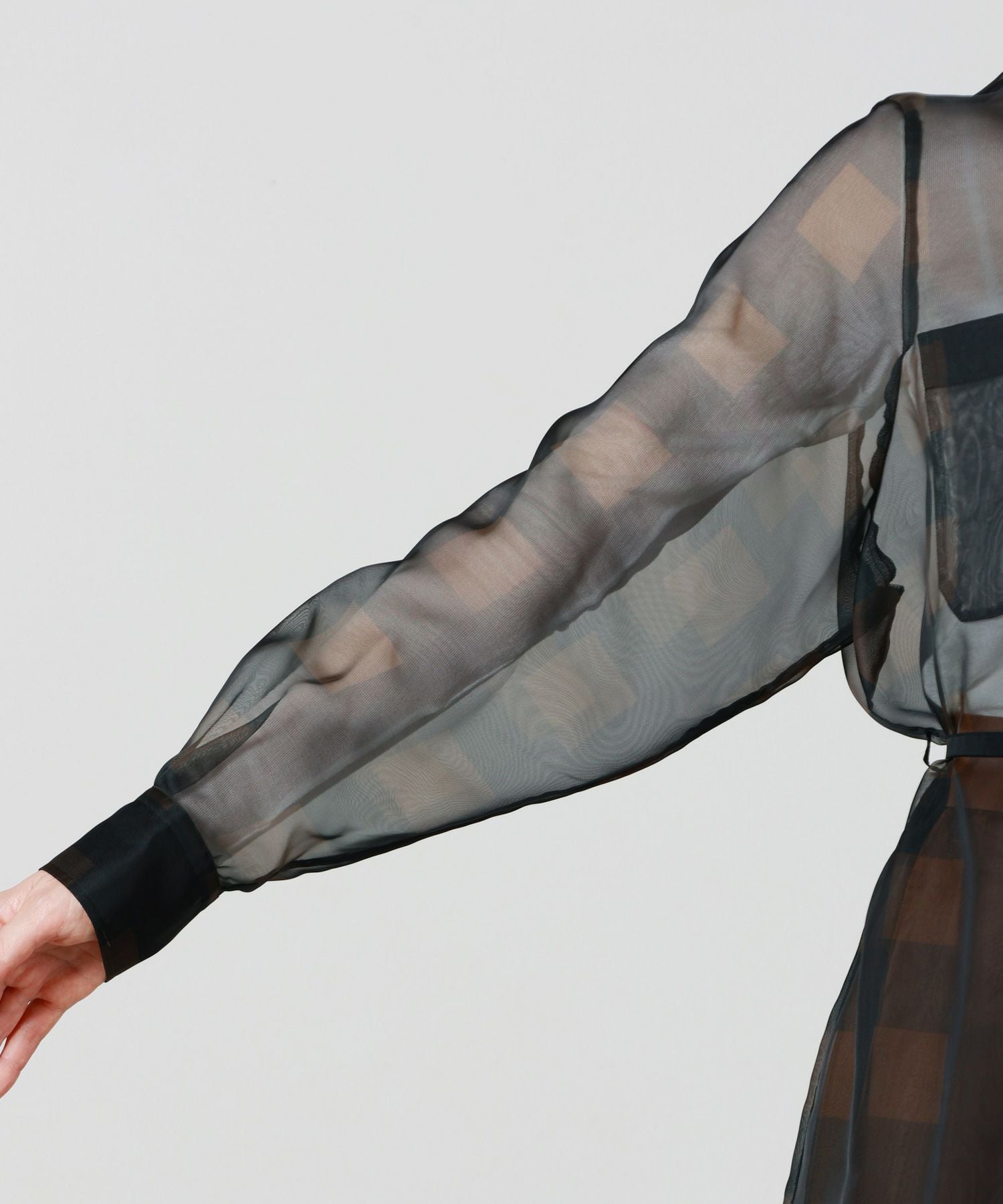 HYKE(ハイク)】 SHEER PLAID DRESS｜PARIGOT ONLINE（パリゴオンライン）